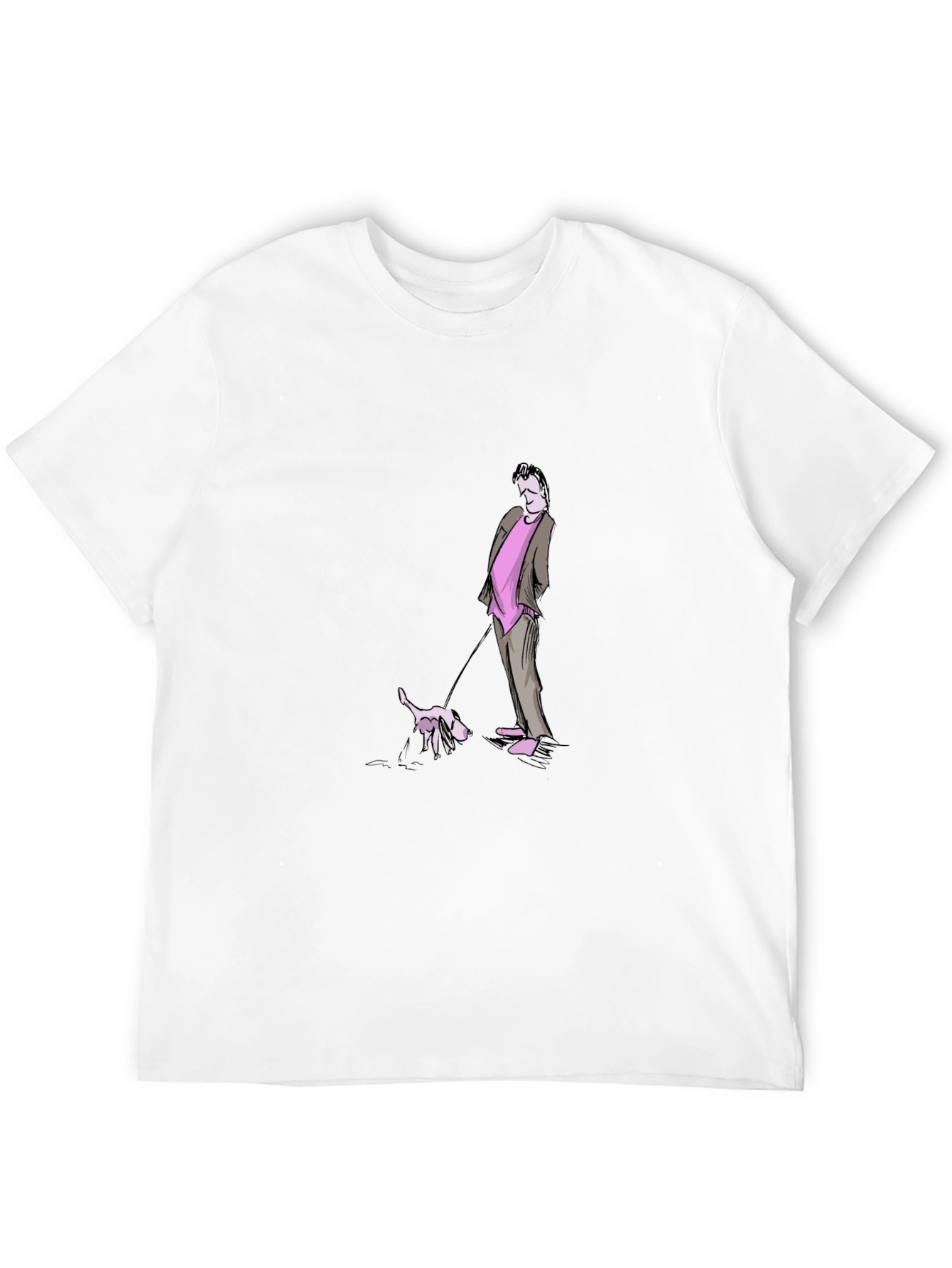 Stylish Black Tee with Cartoon Graphic