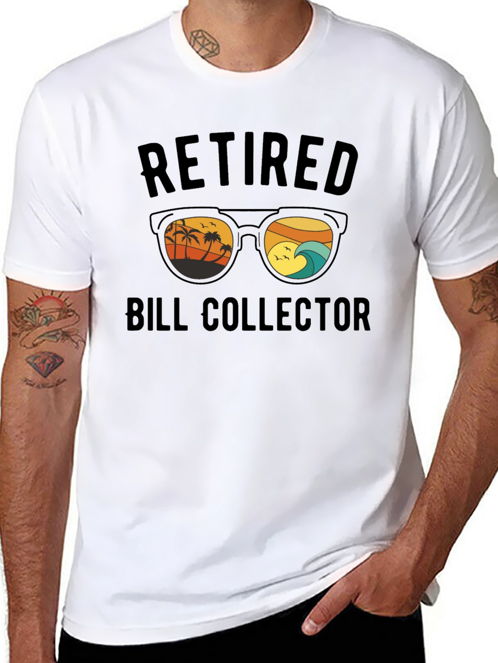 Retired Bill Collector Graphic T-Shirt