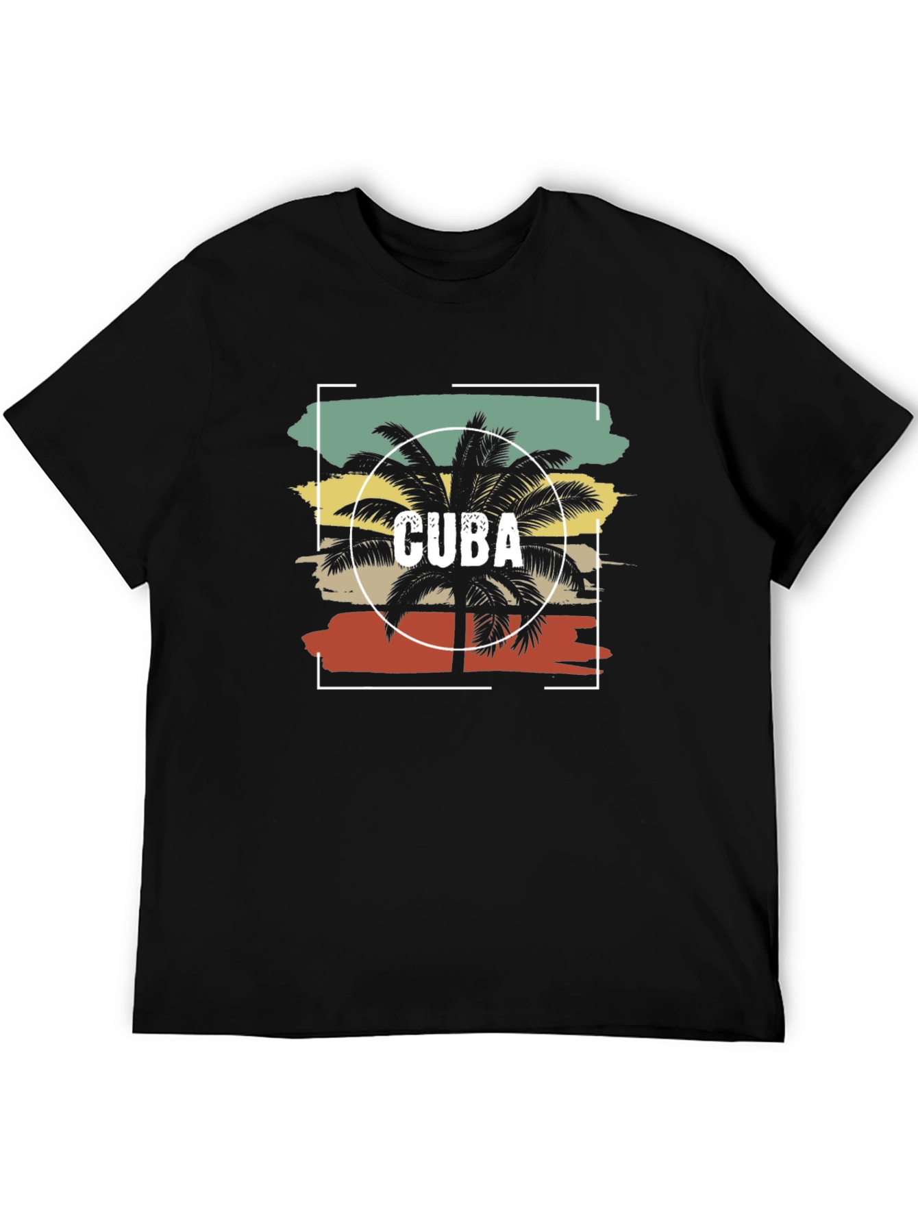 Cuba Palm Tree T-Shirt - Retro Style