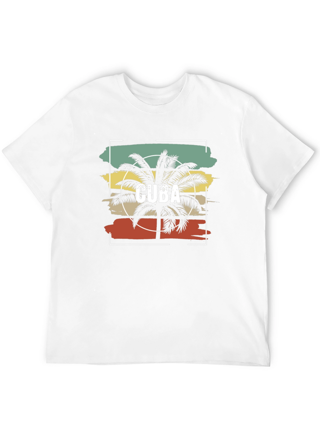 Cuba Palm Tree T-Shirt - Retro Style