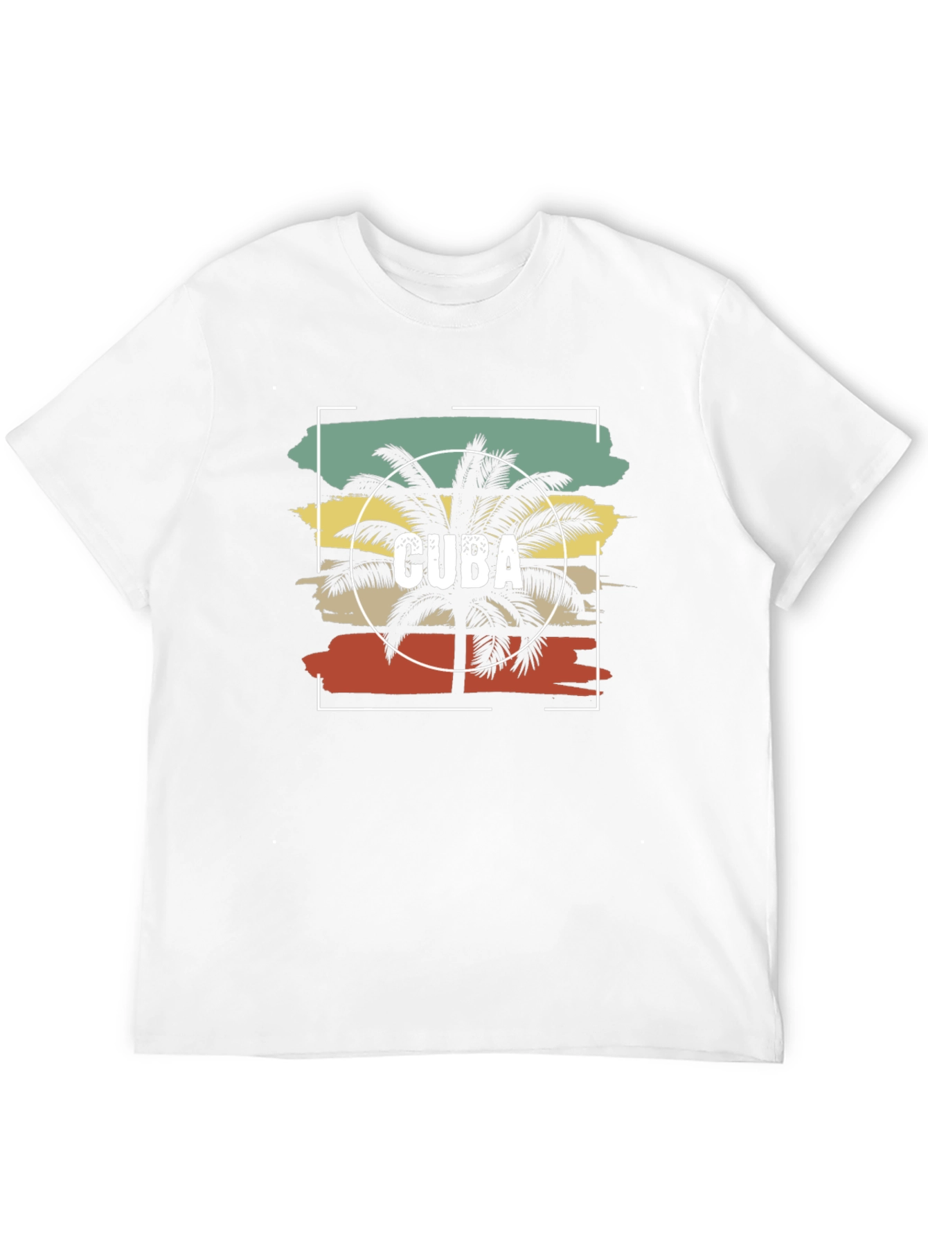Cuba Palm Tree T-Shirt - Retro Style