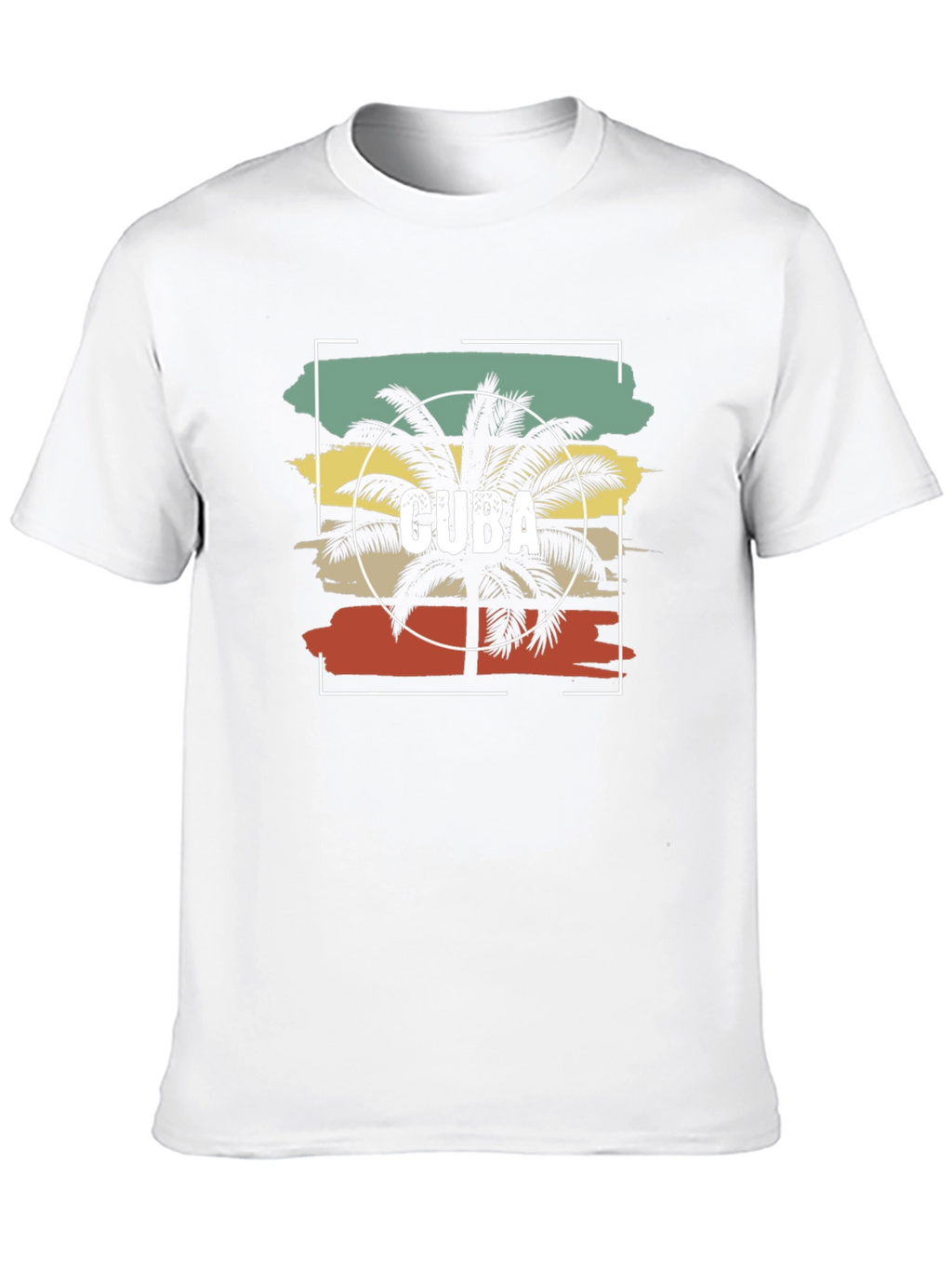 Cuba Palm Tree T-Shirt - Retro Style