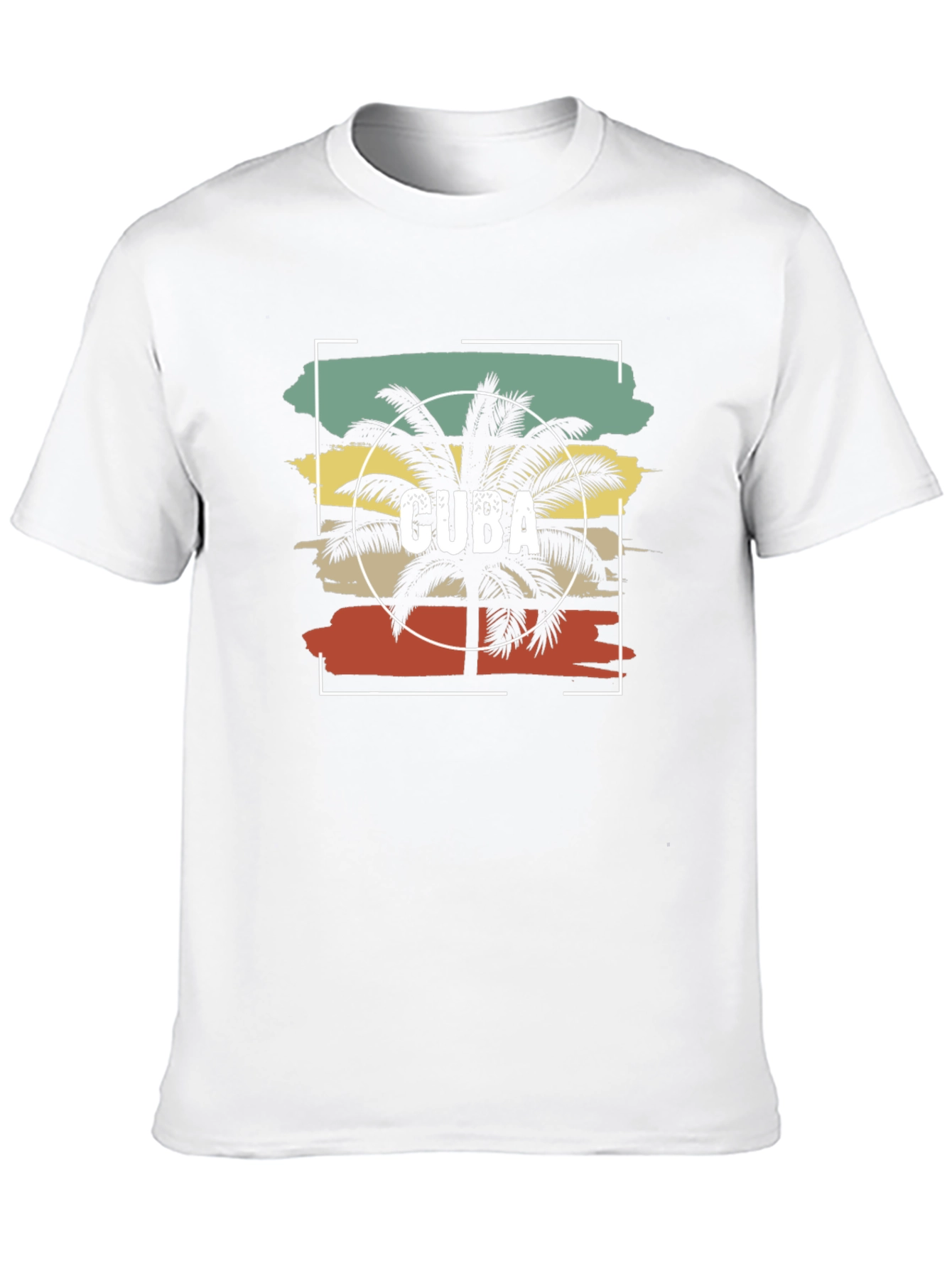 Cuba Palm Tree T-Shirt - Retro Style