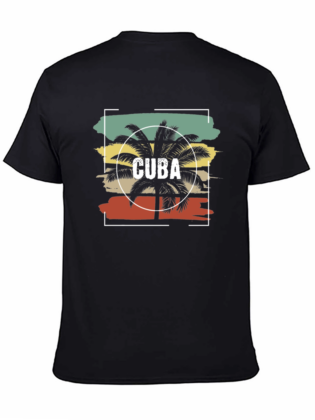 Cuba Palm Tree T-Shirt - Retro Style