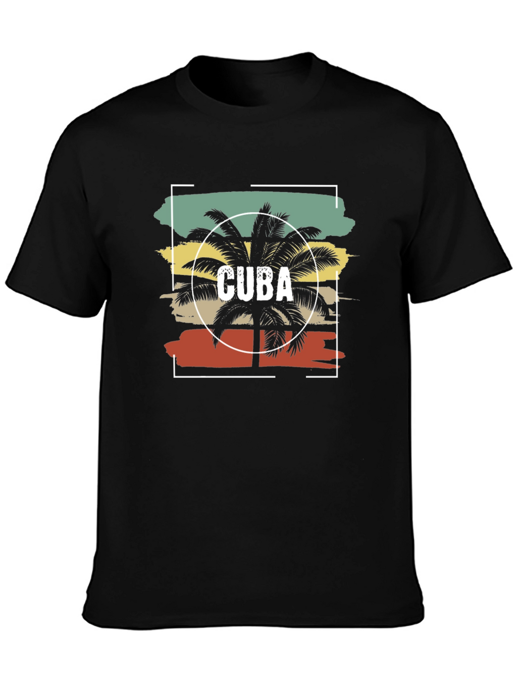 Cuba Palm Tree T-Shirt - Retro Style