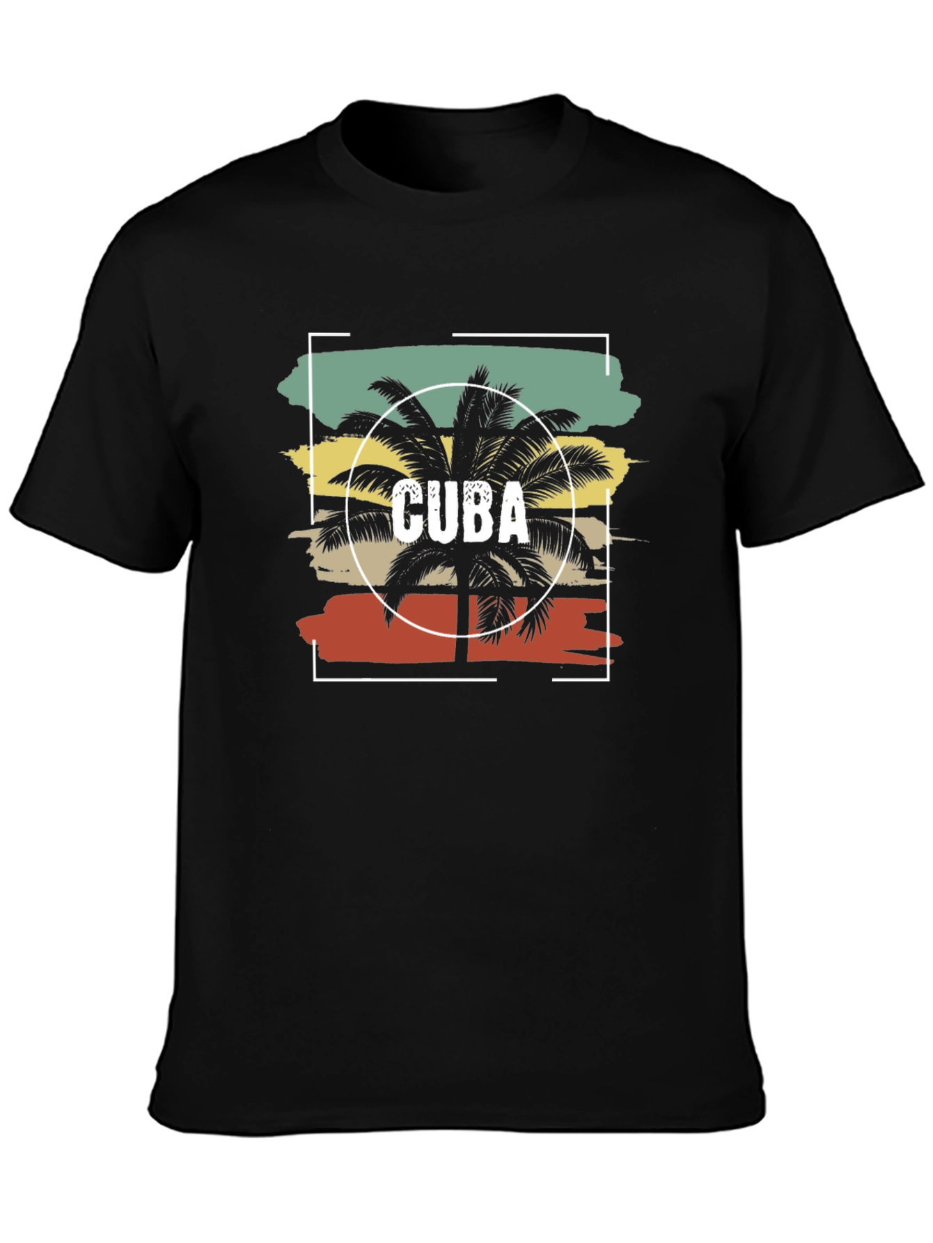 Cuba Palm Tree T-Shirt - Retro Style