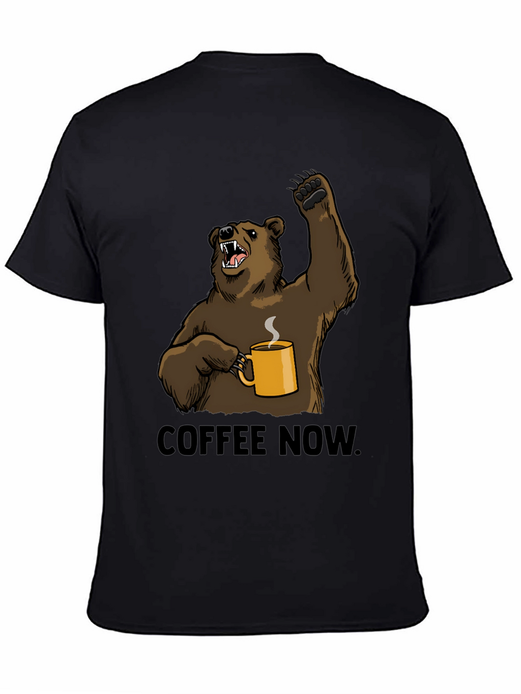 Coffee Now Bear Graphic T-Shirt