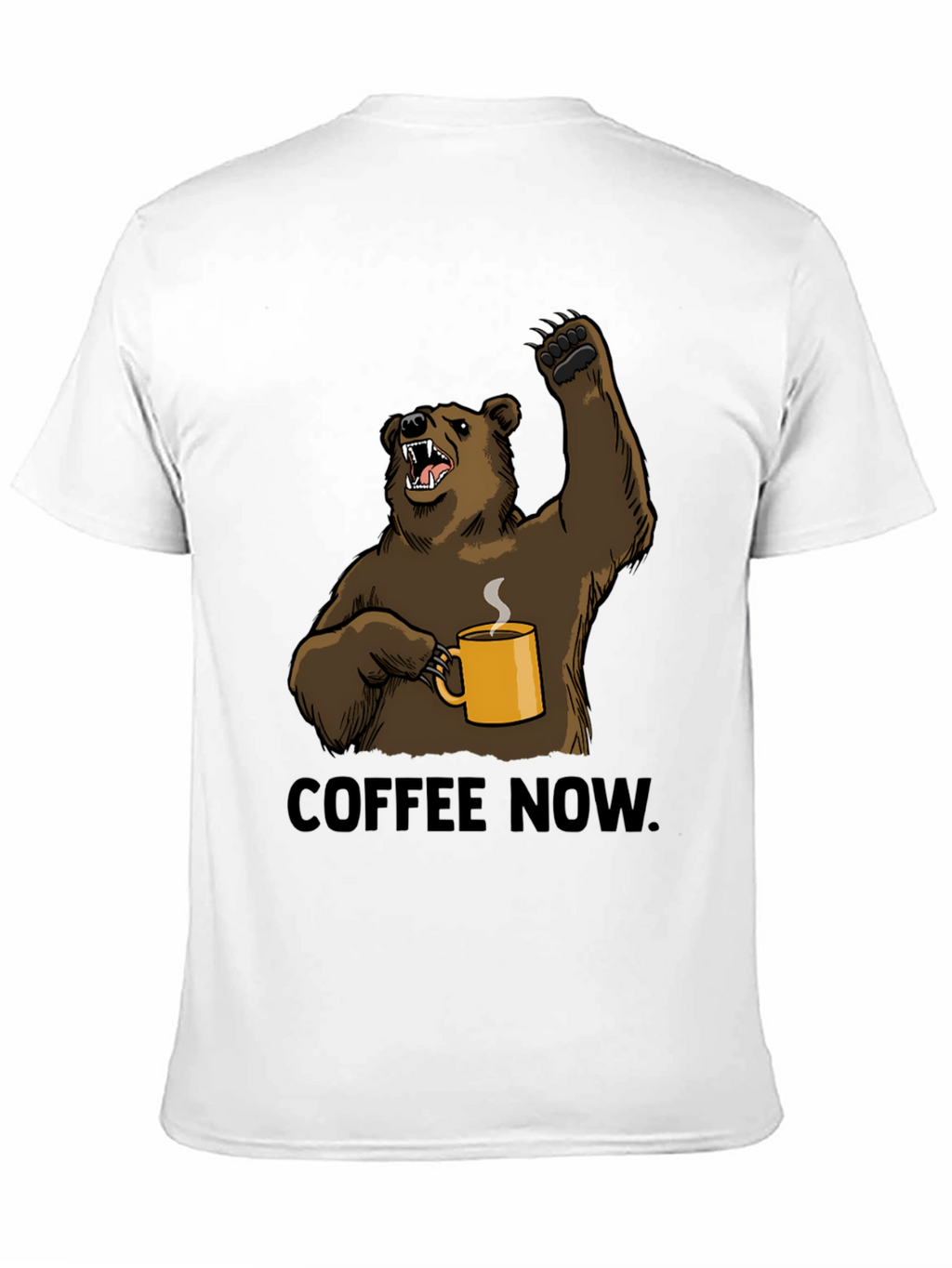 Coffee Now Bear Graphic T-Shirt