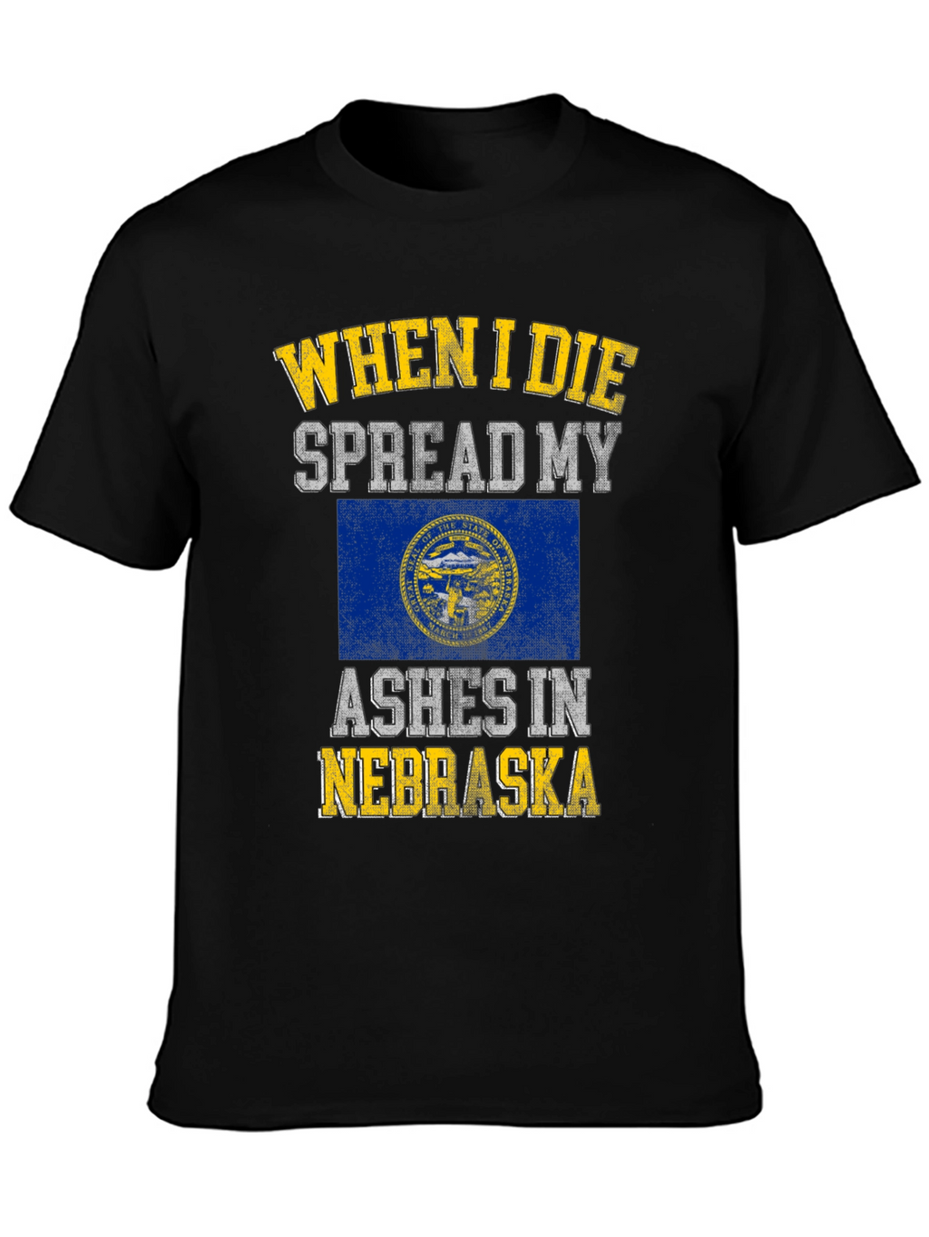 Nebraska Ashes Mens Black T-Shirt