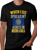 Nebraska Ashes Mens Black T-Shirt