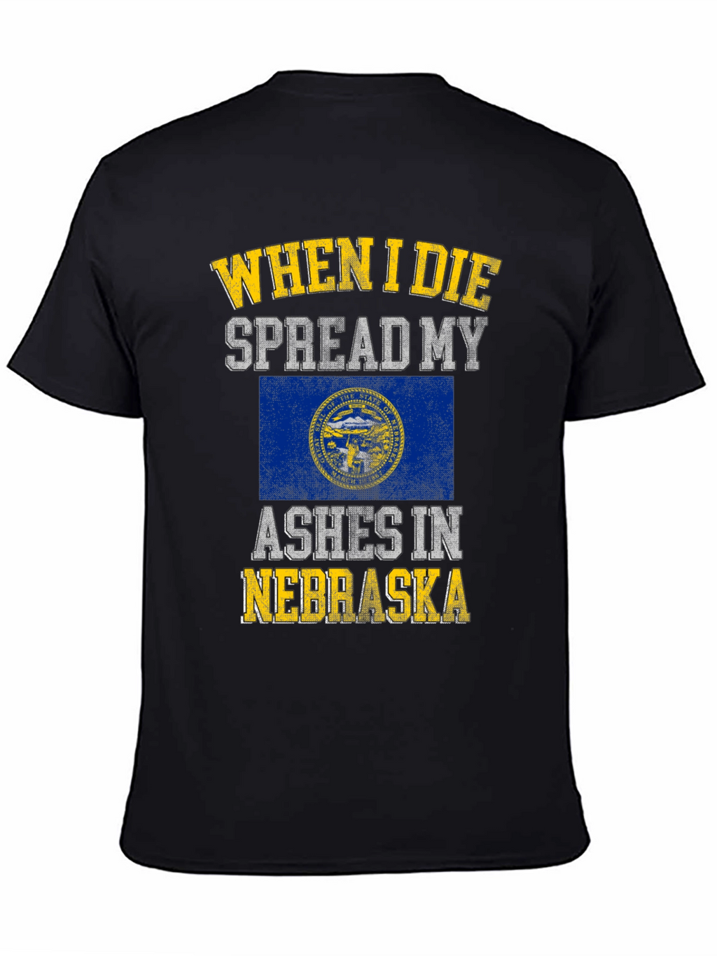 Nebraska Ashes Mens Black T-Shirt