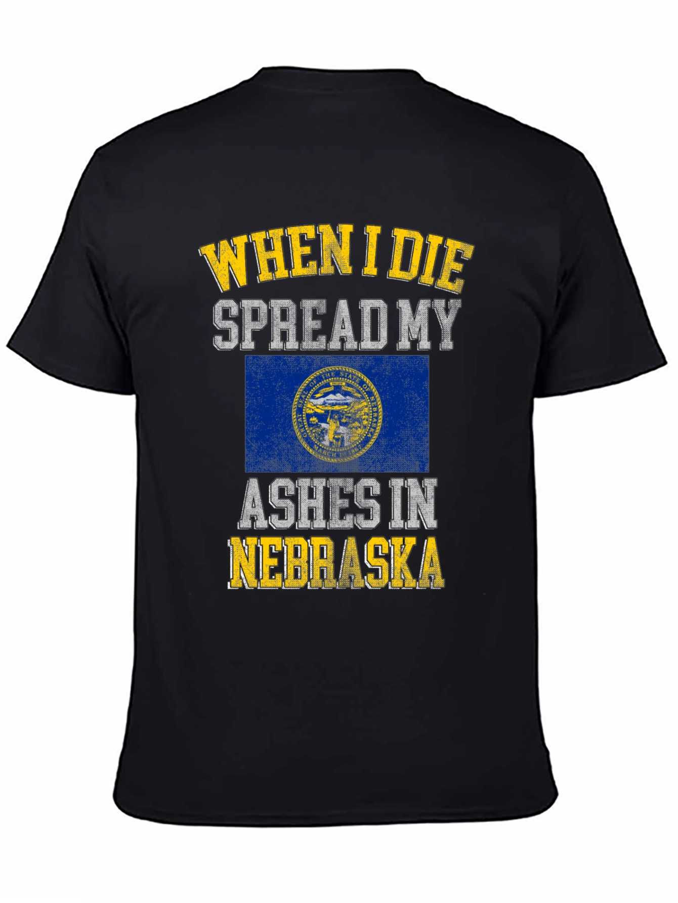 Nebraska Ashes Mens Black T-Shirt