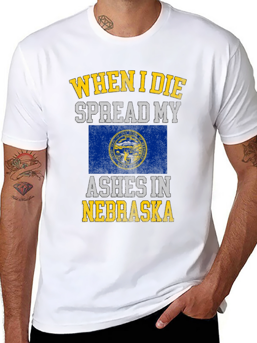 Nebraska Ashes Mens Black T-Shirt