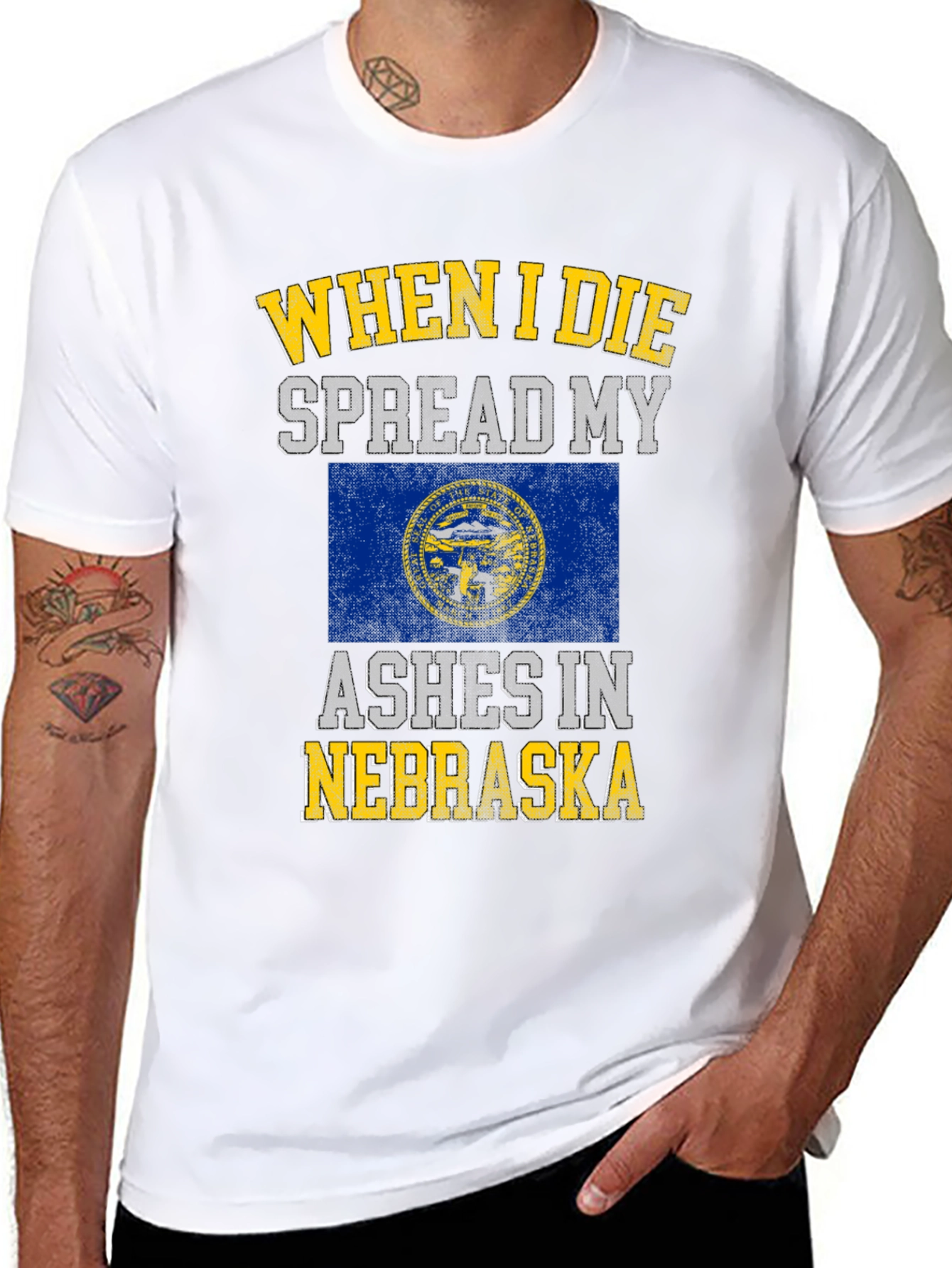 Nebraska Ashes Mens Black T-Shirt