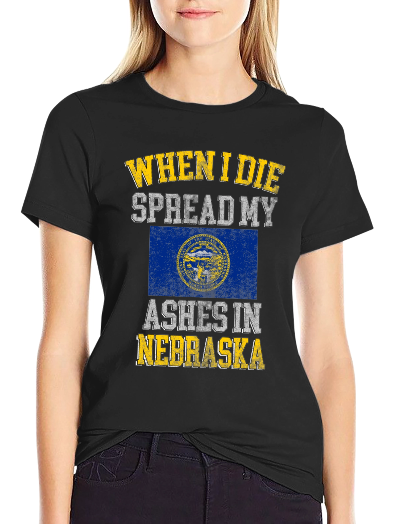 Nebraska Ashes Mens Black T-Shirt
