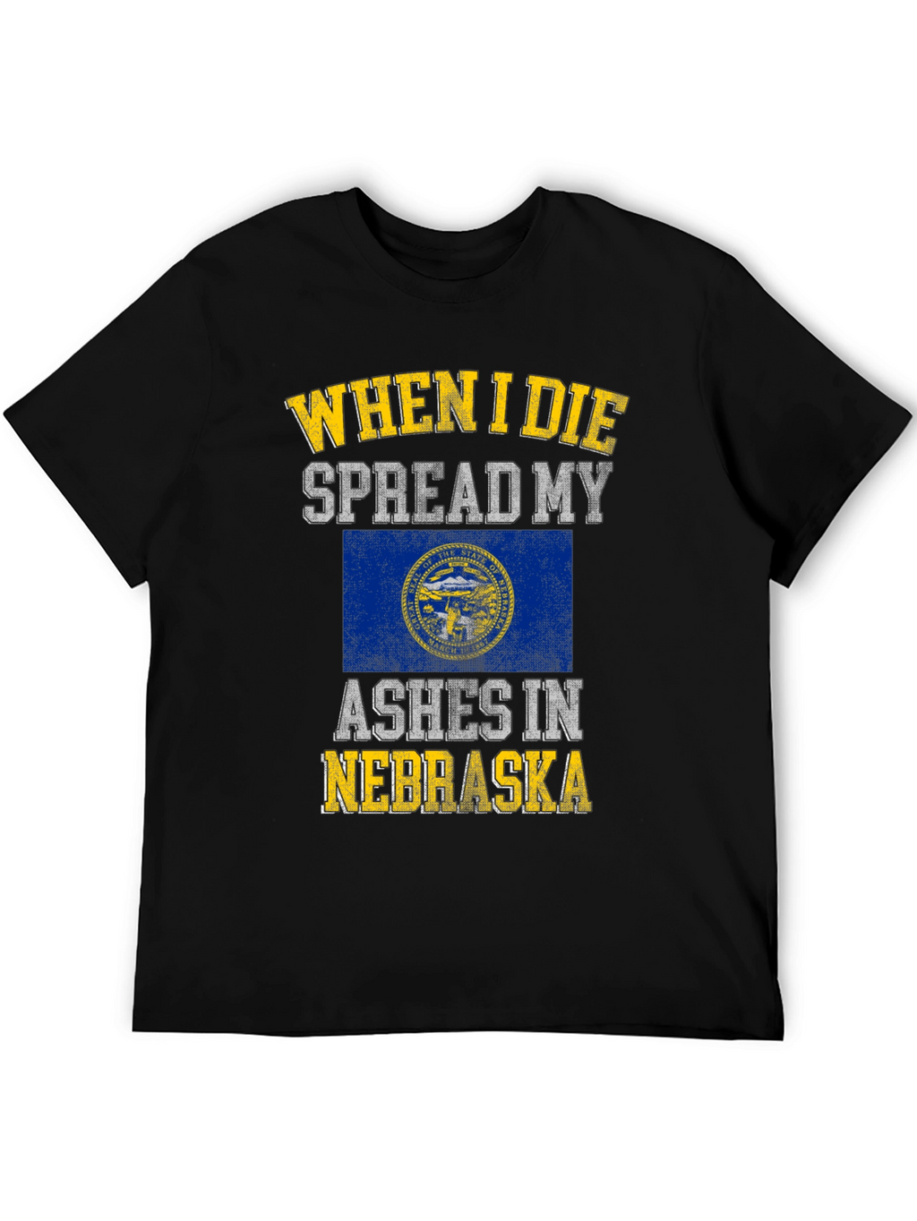 Nebraska Ashes Mens Black T-Shirt