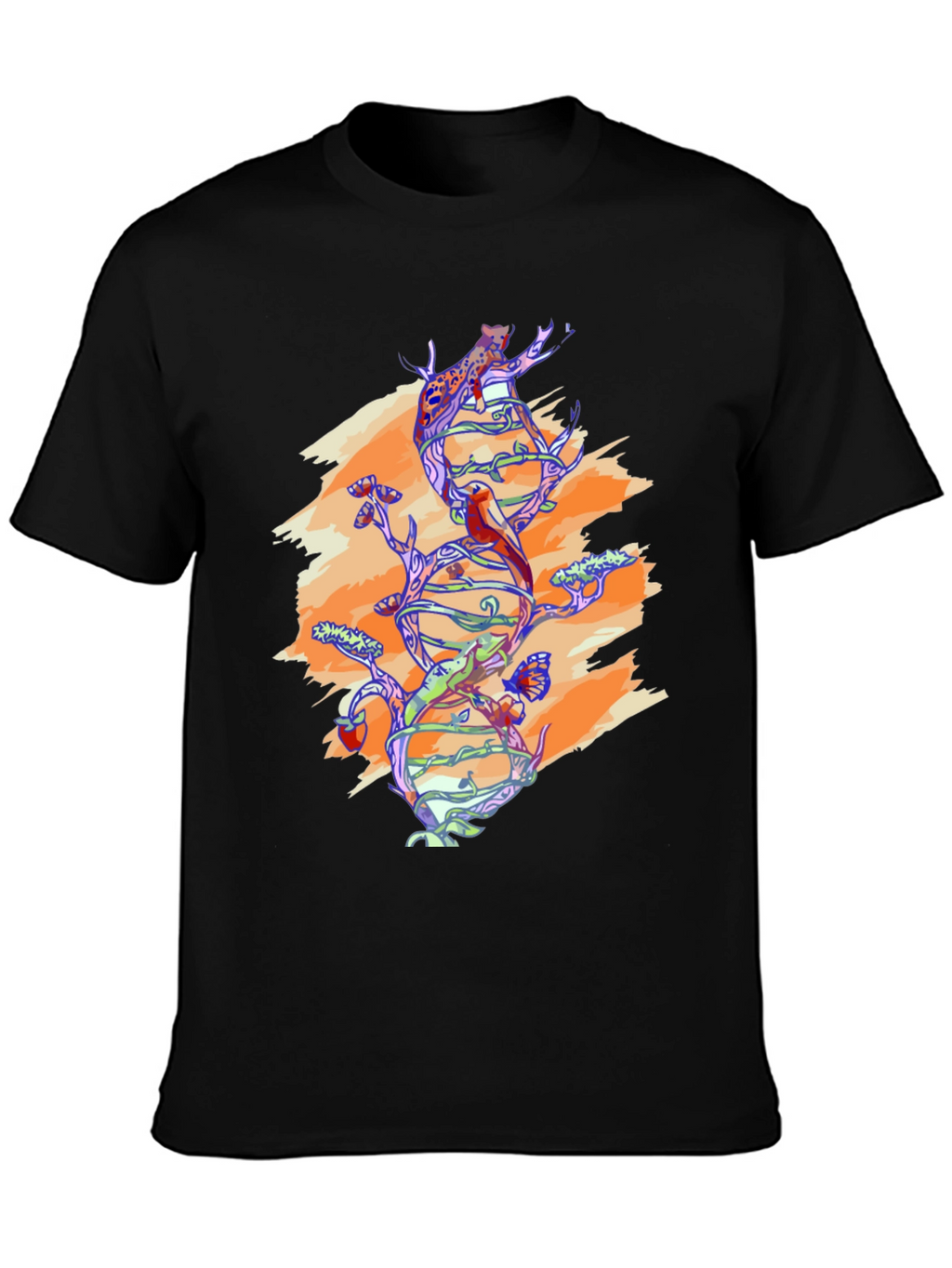 Nature DNA Graphic Tee - Black Unisex Shirt