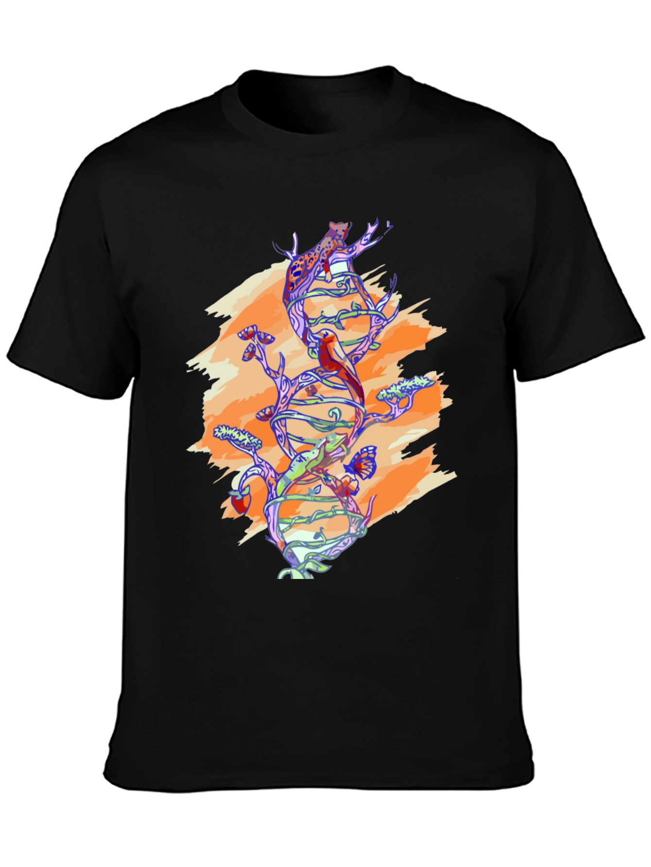 Nature DNA Graphic Tee - Black Unisex Shirt