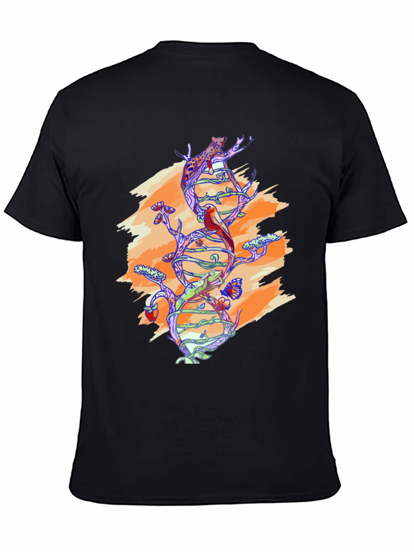 Nature DNA Graphic Tee - Black Unisex Shirt