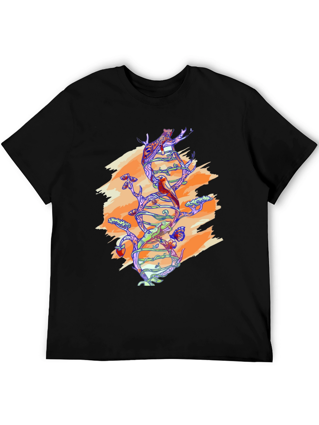 Nature DNA Graphic Tee - Black Unisex Shirt