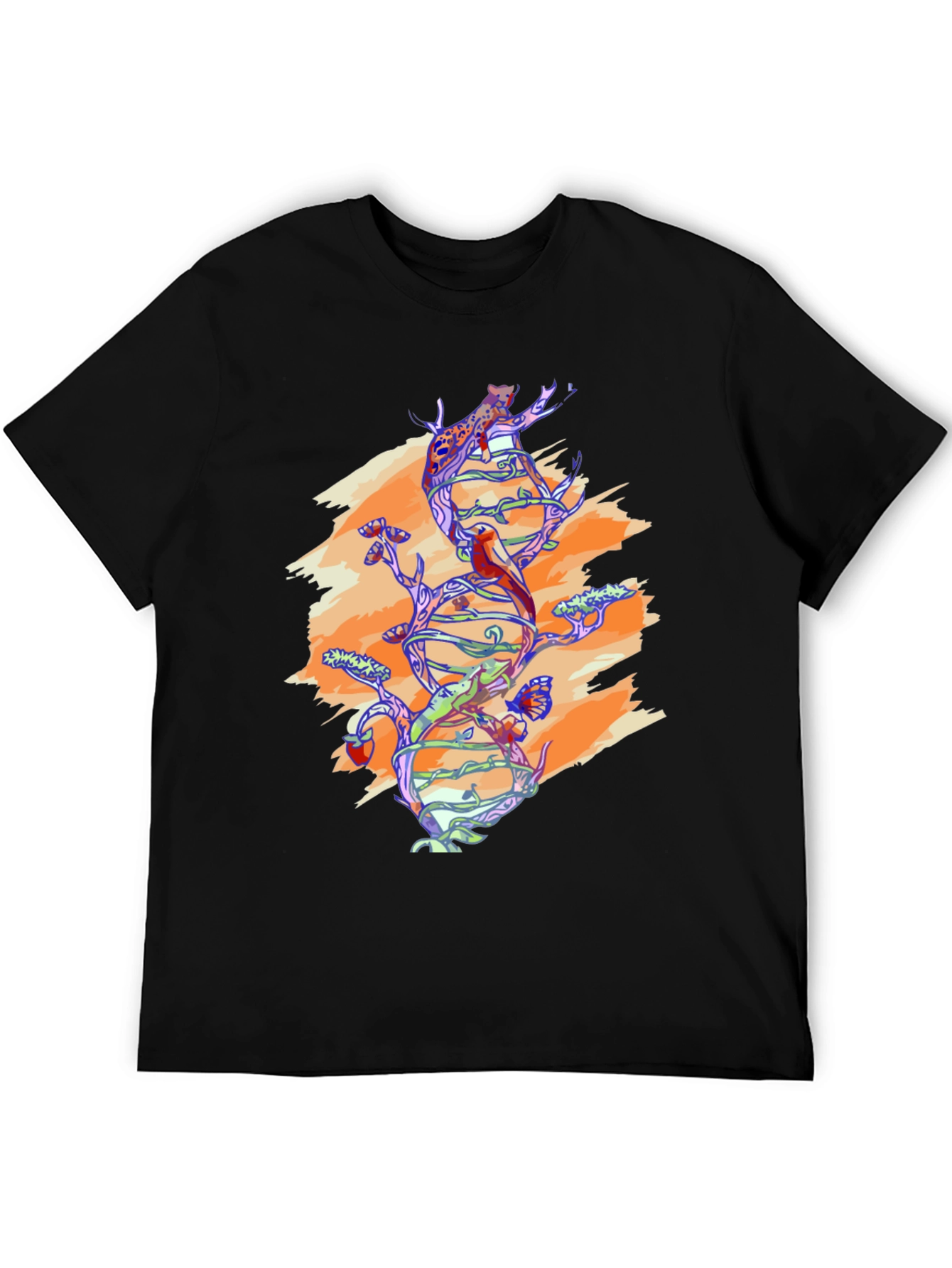 Nature DNA Graphic Tee - Black Unisex Shirt