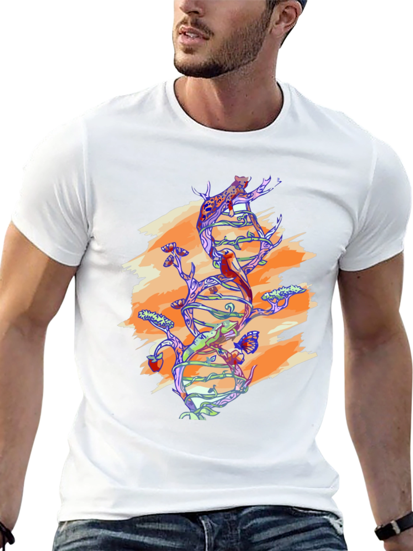 Nature DNA Graphic Tee - Black Unisex Shirt