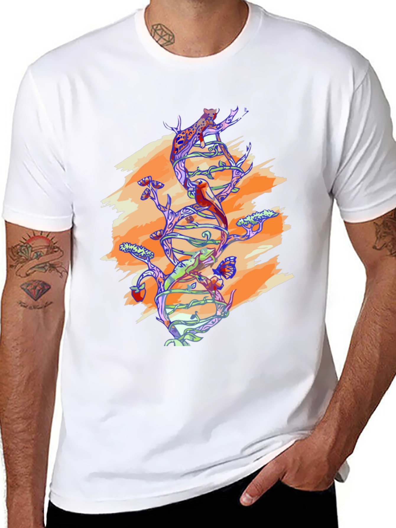 Nature DNA Graphic Tee - Black Unisex Shirt