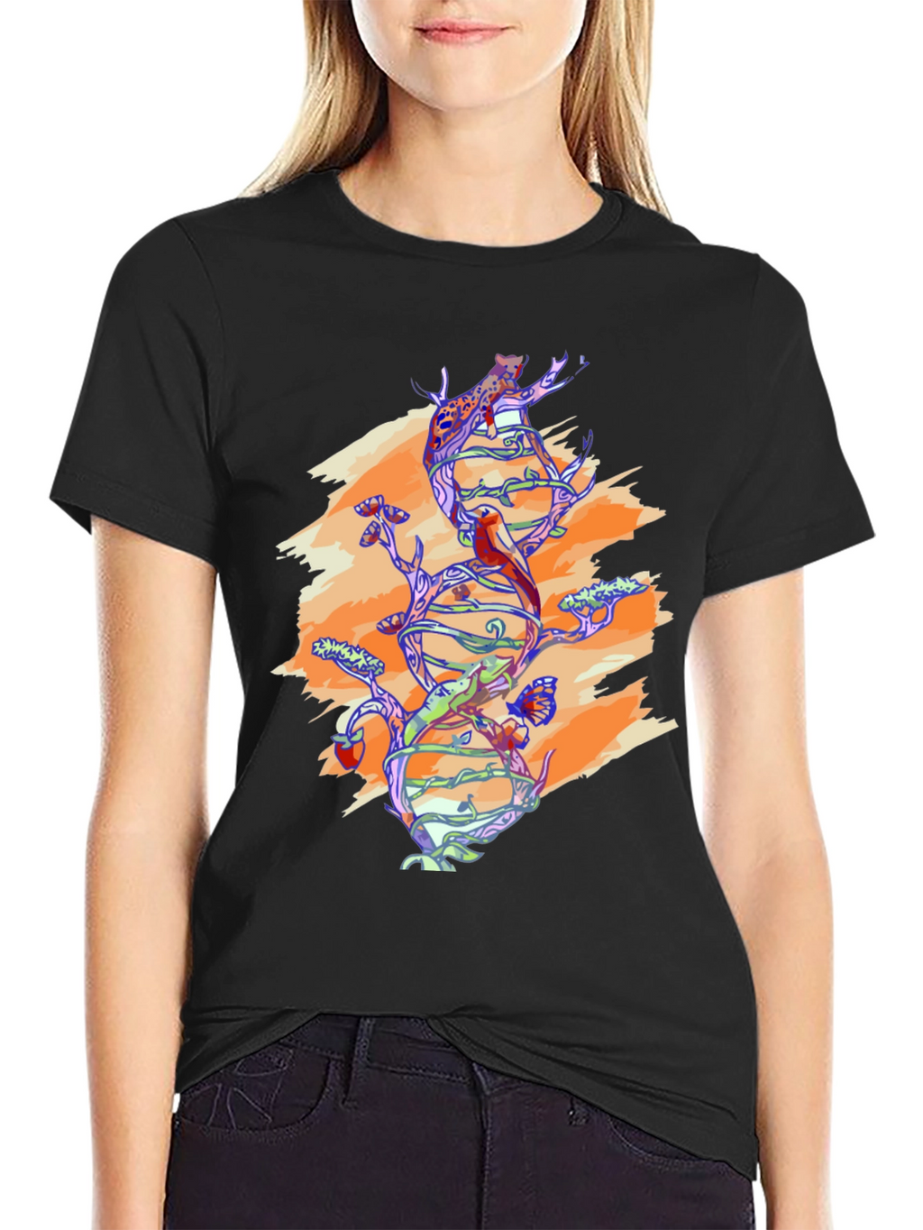 Nature DNA Graphic Tee - Black Unisex Shirt
