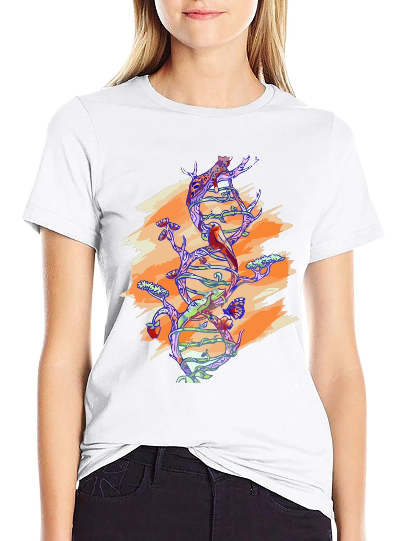 Nature DNA Graphic Tee - Black Unisex Shirt