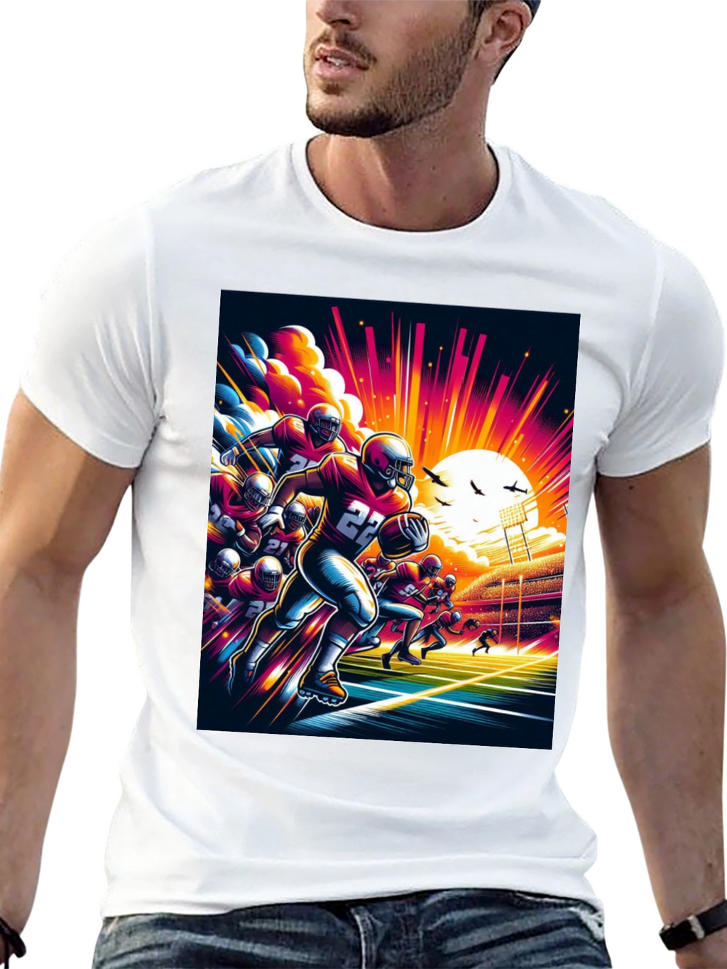 Football Graphic Tee - Game Day Style