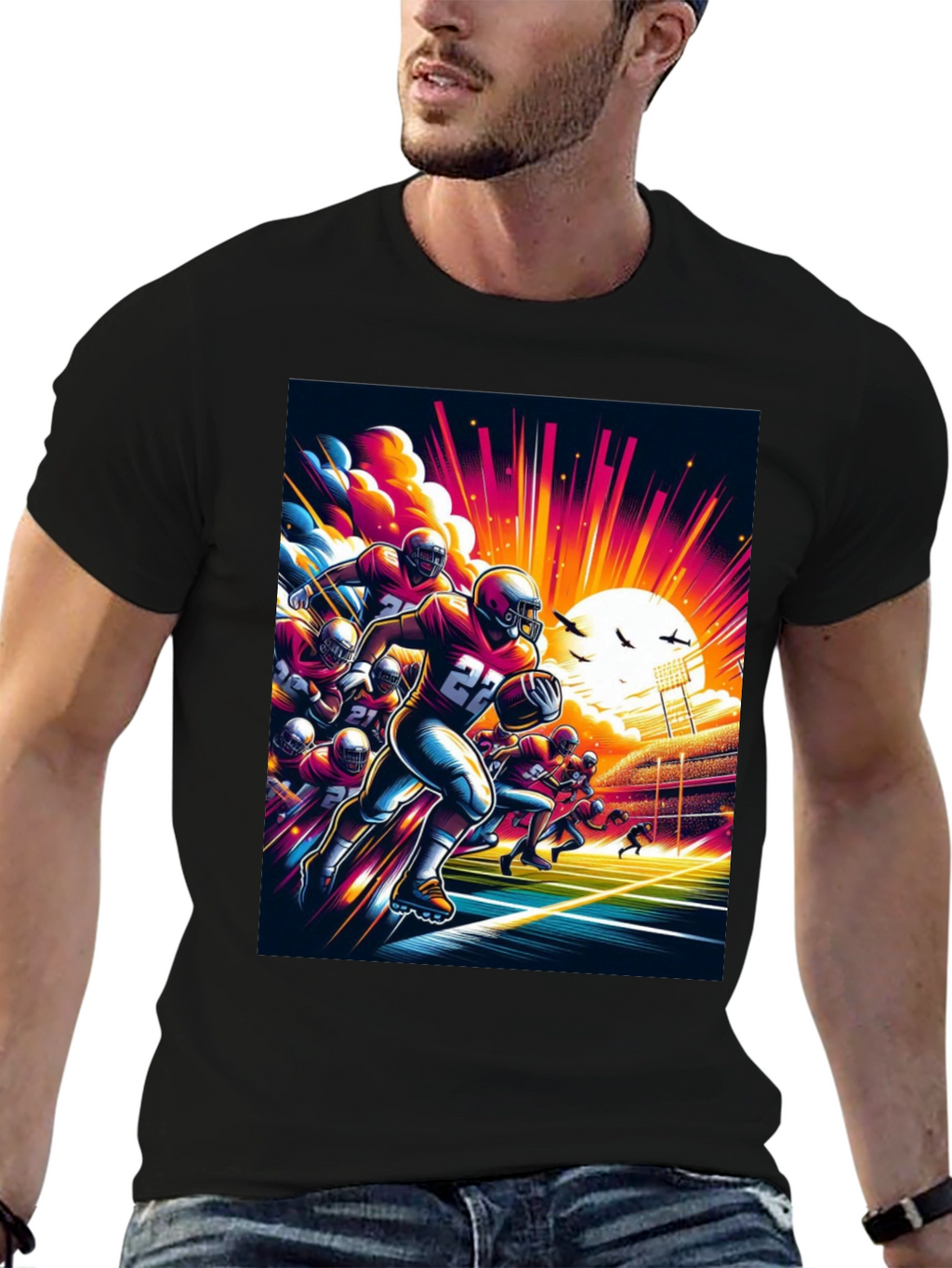 Football Graphic Tee - Game Day Style