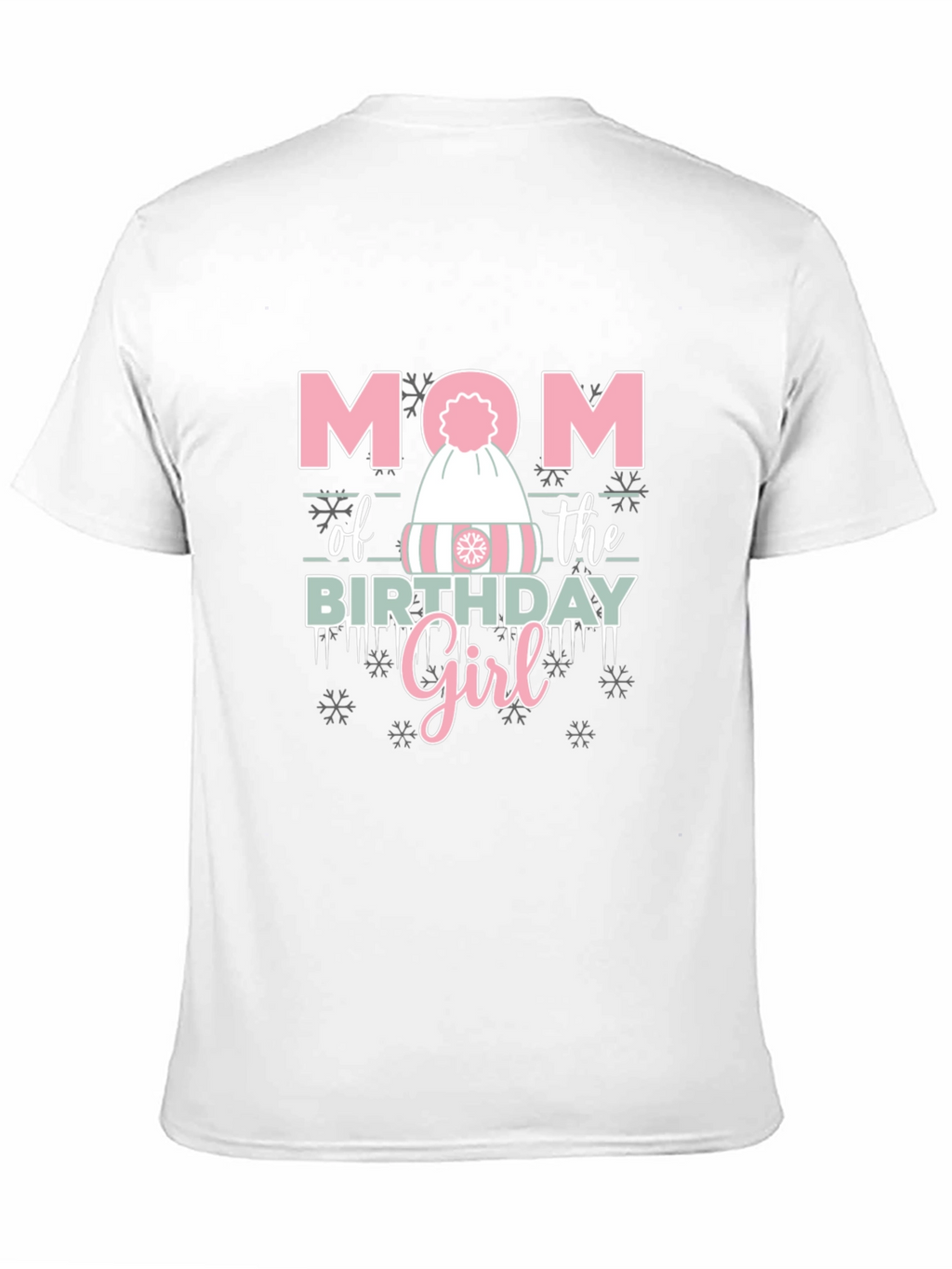 Mom of the Birthday Girl Winter Hat T-Shirt