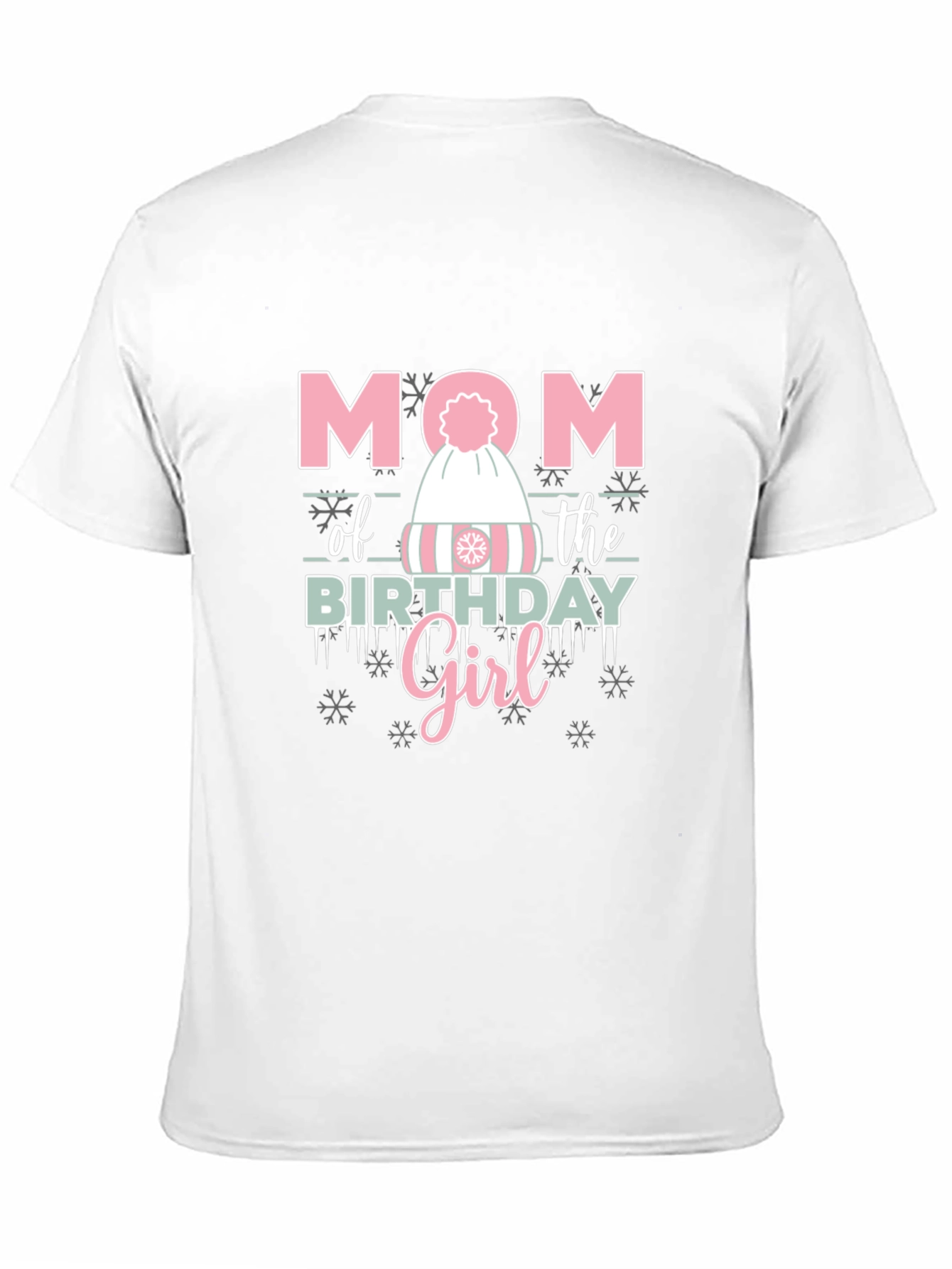 Mom of the Birthday Girl Winter Hat T-Shirt