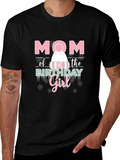 Mom of the Birthday Girl Winter Hat T-Shirt