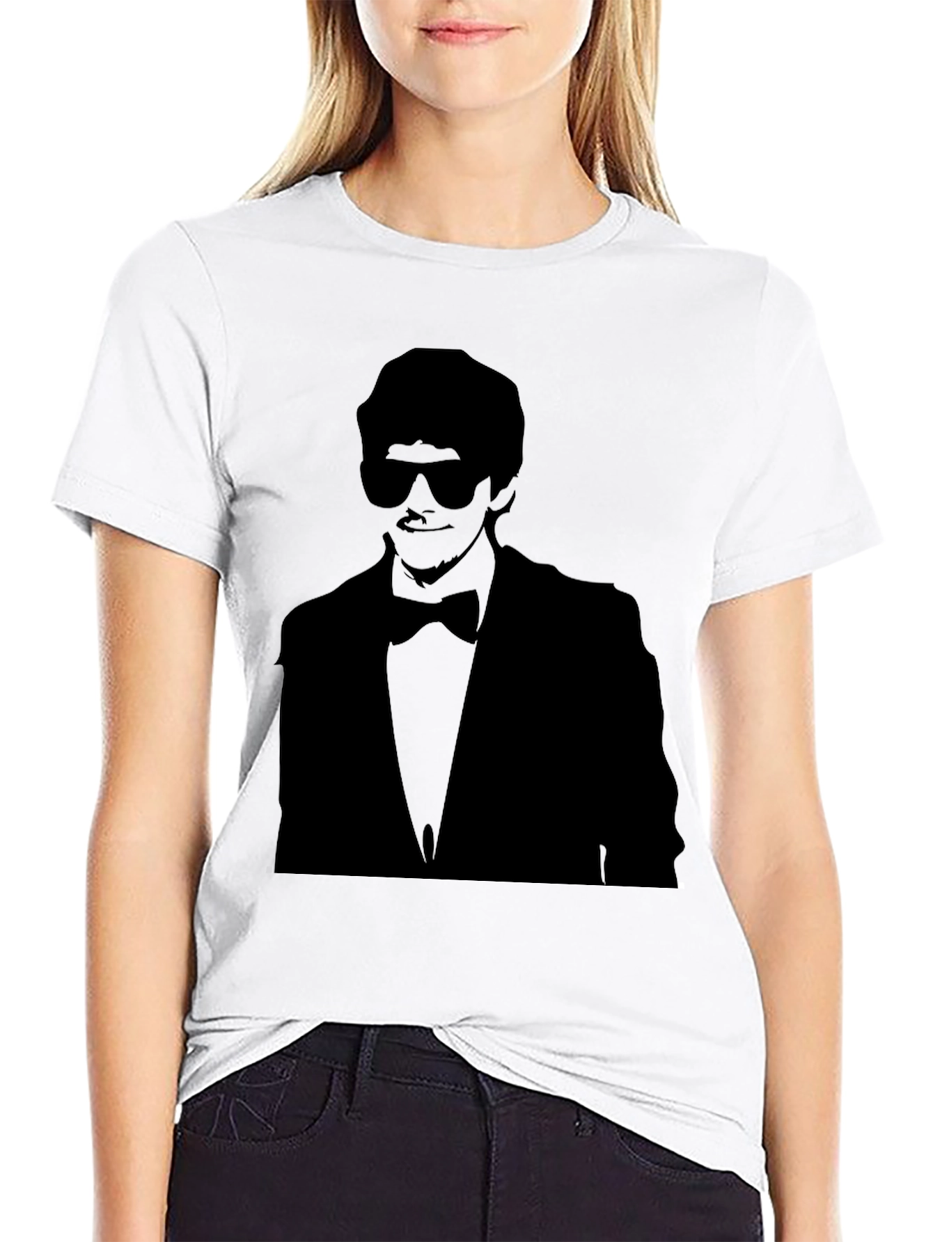 Silhouette Tuxedo T-Shirt - Black