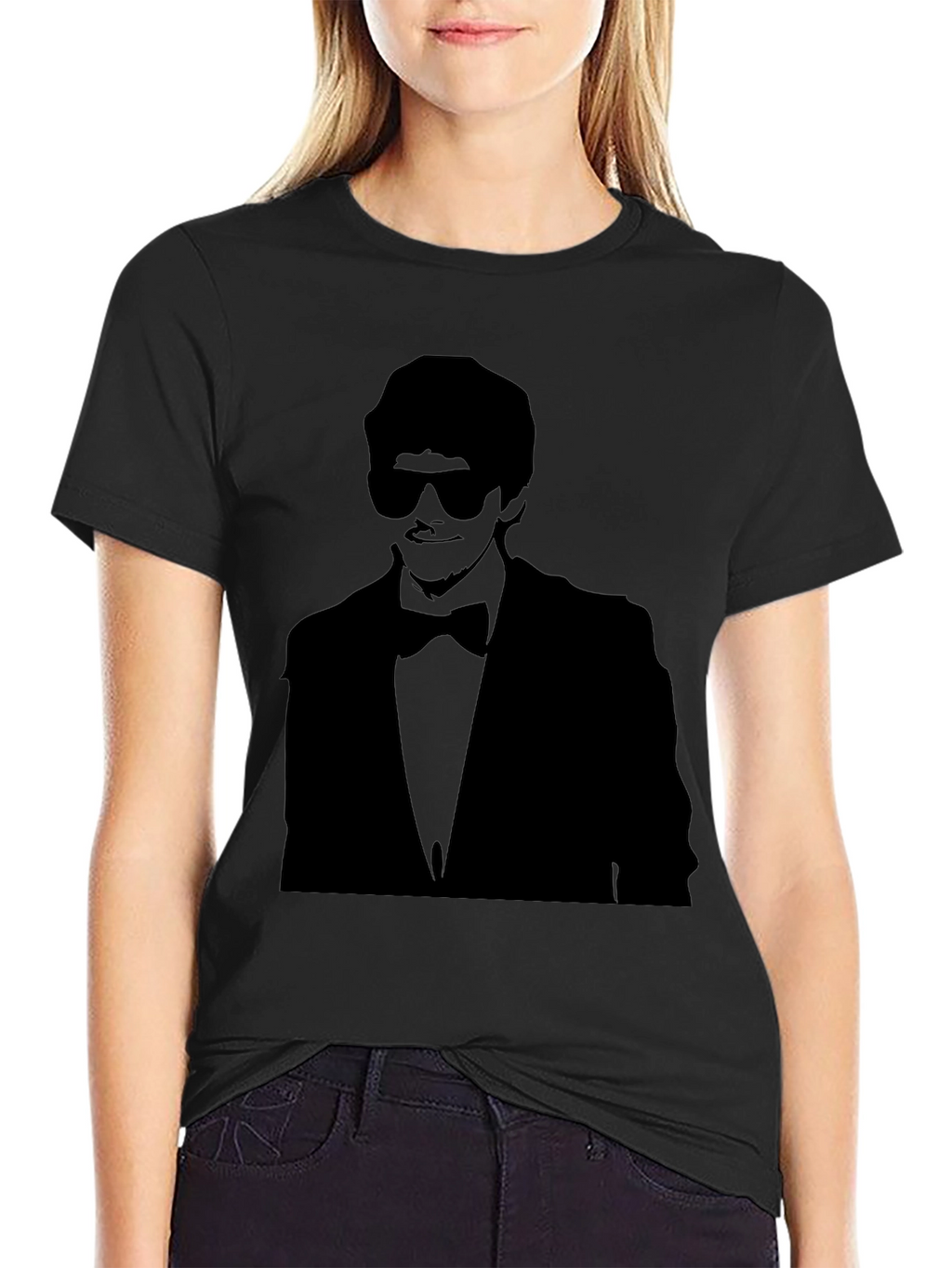 Silhouette Tuxedo T-Shirt - Black