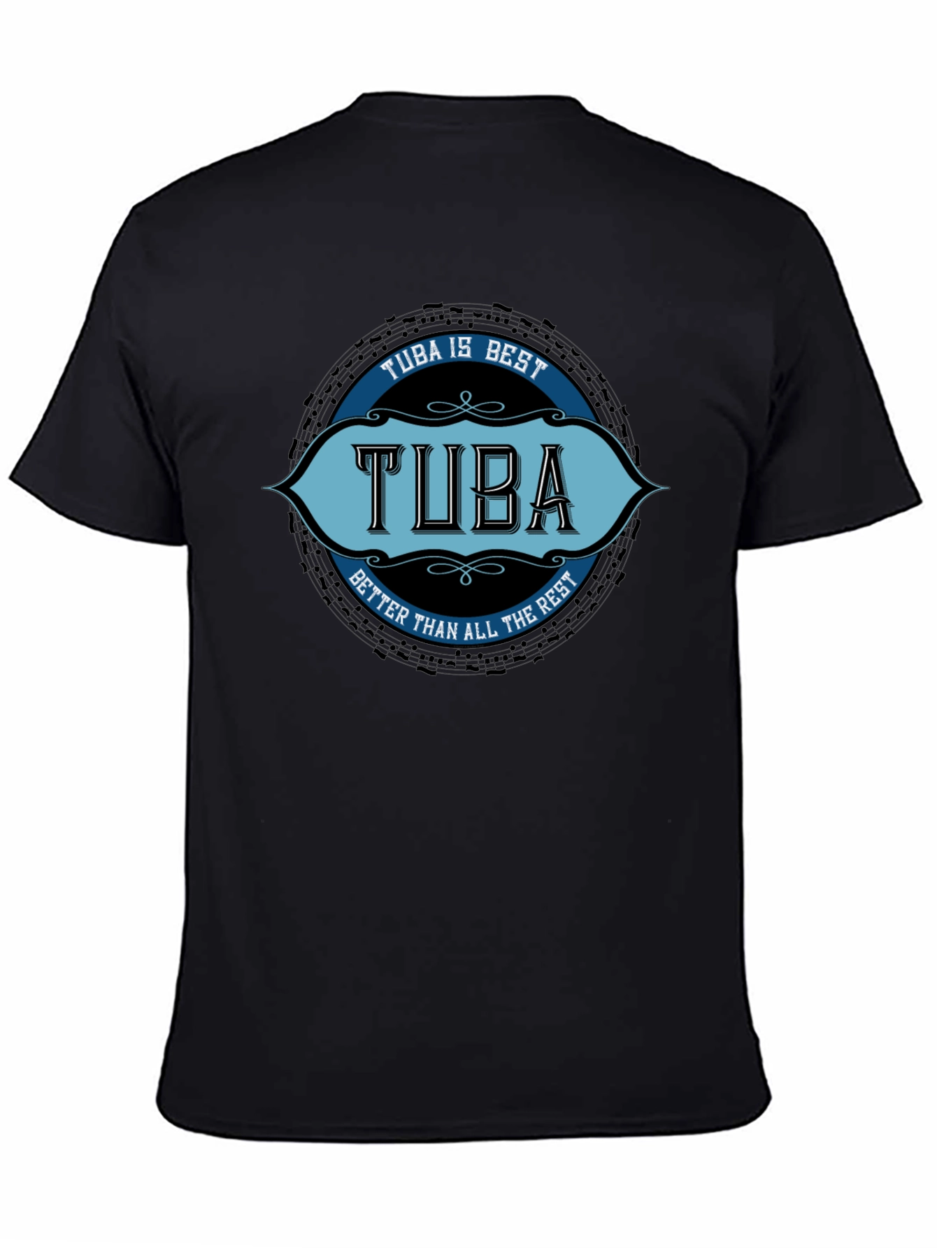 Tuba is Best Black T-Shirt