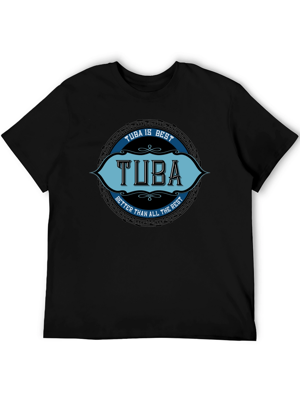 Tuba is Best Black T-Shirt