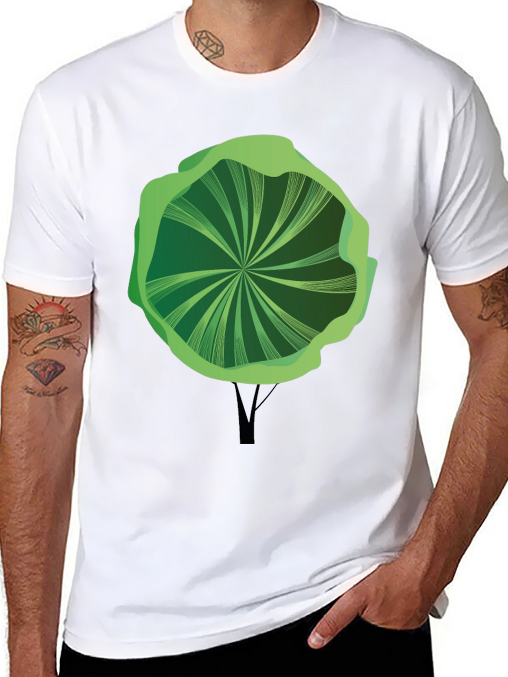 Abstract Tree Graphic Tee