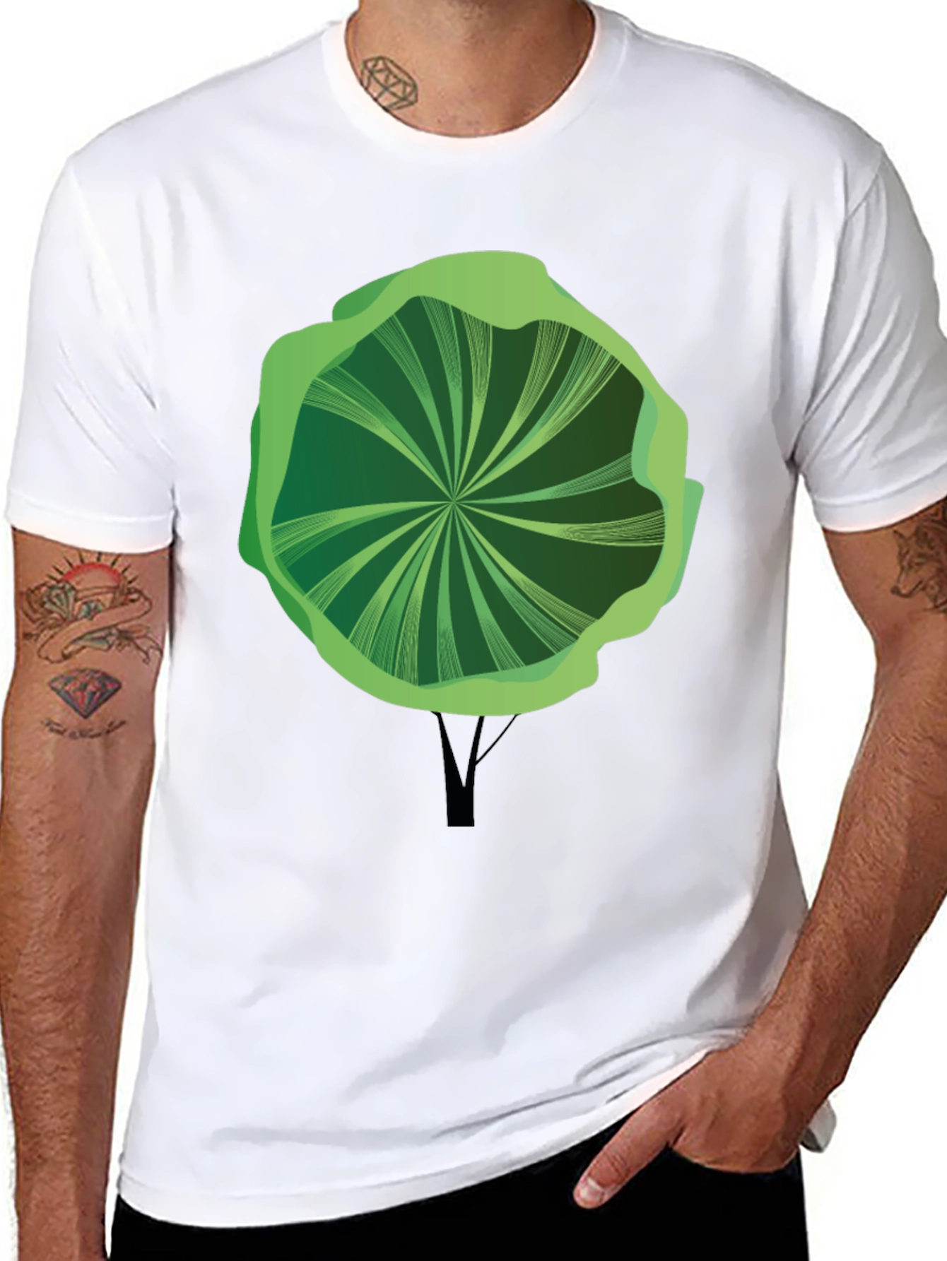Abstract Tree Graphic Tee