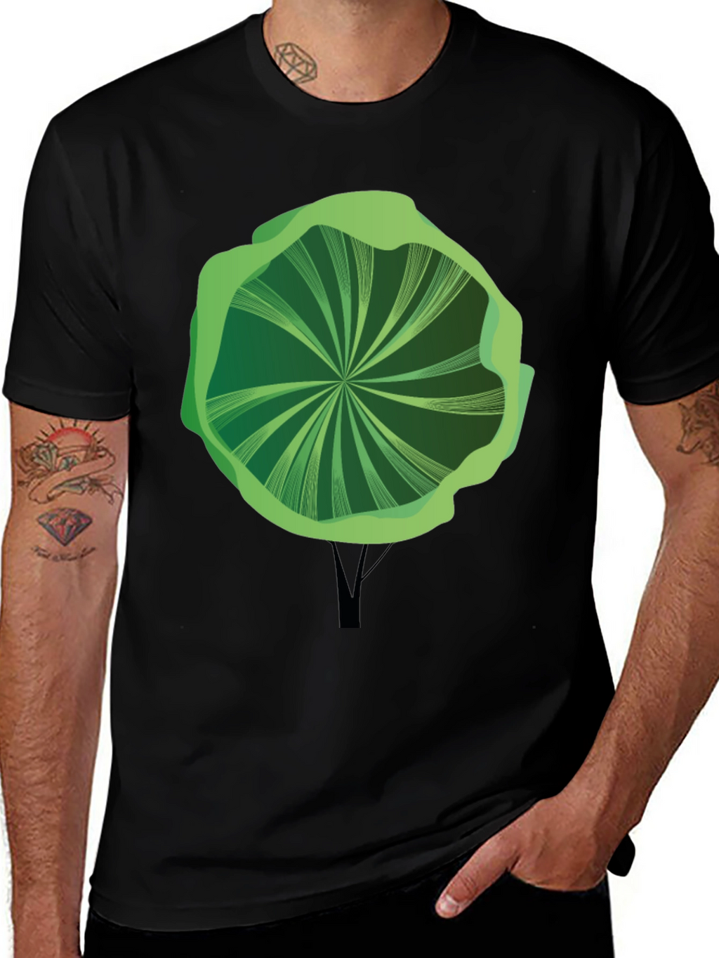 Abstract Tree Graphic Tee