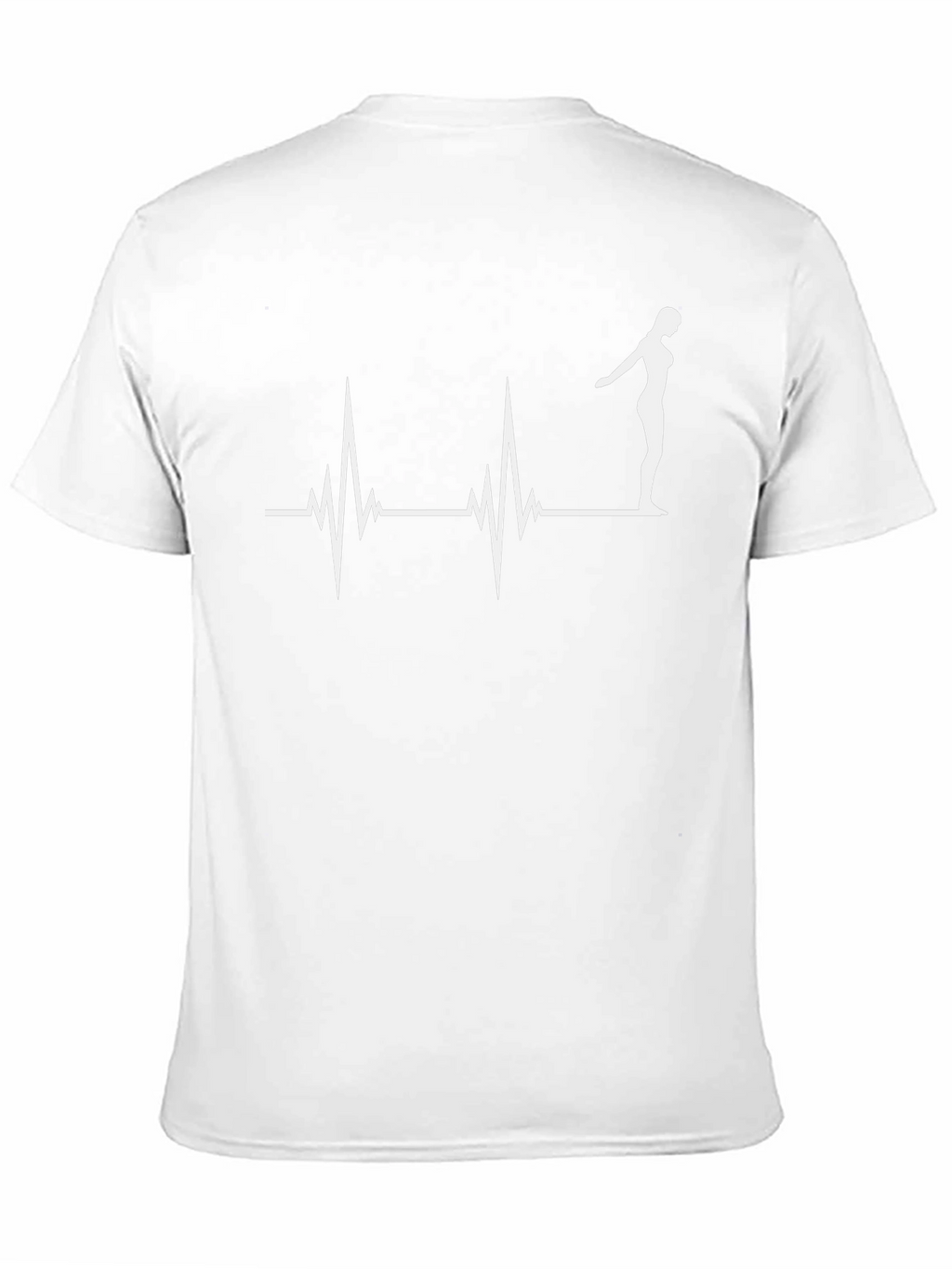 Diving Heartbeat T-Shirt - Black Cotton Tee