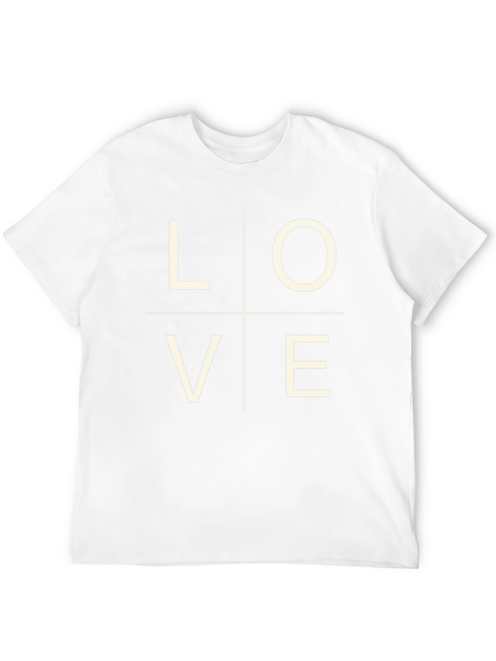 Love Grid Graphic Tee - Black Casual Shirt