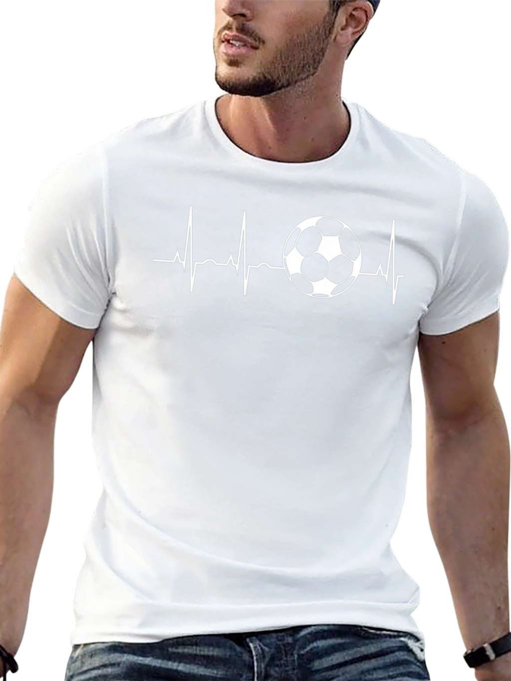 Soccer Heartbeat Graphic Tee