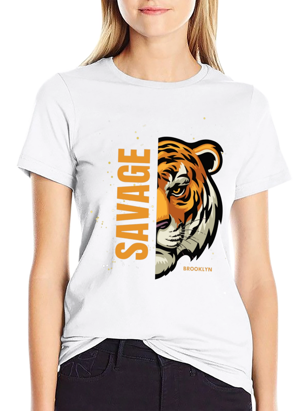 Savage Brooklyn Tiger Graphic T-Shirt