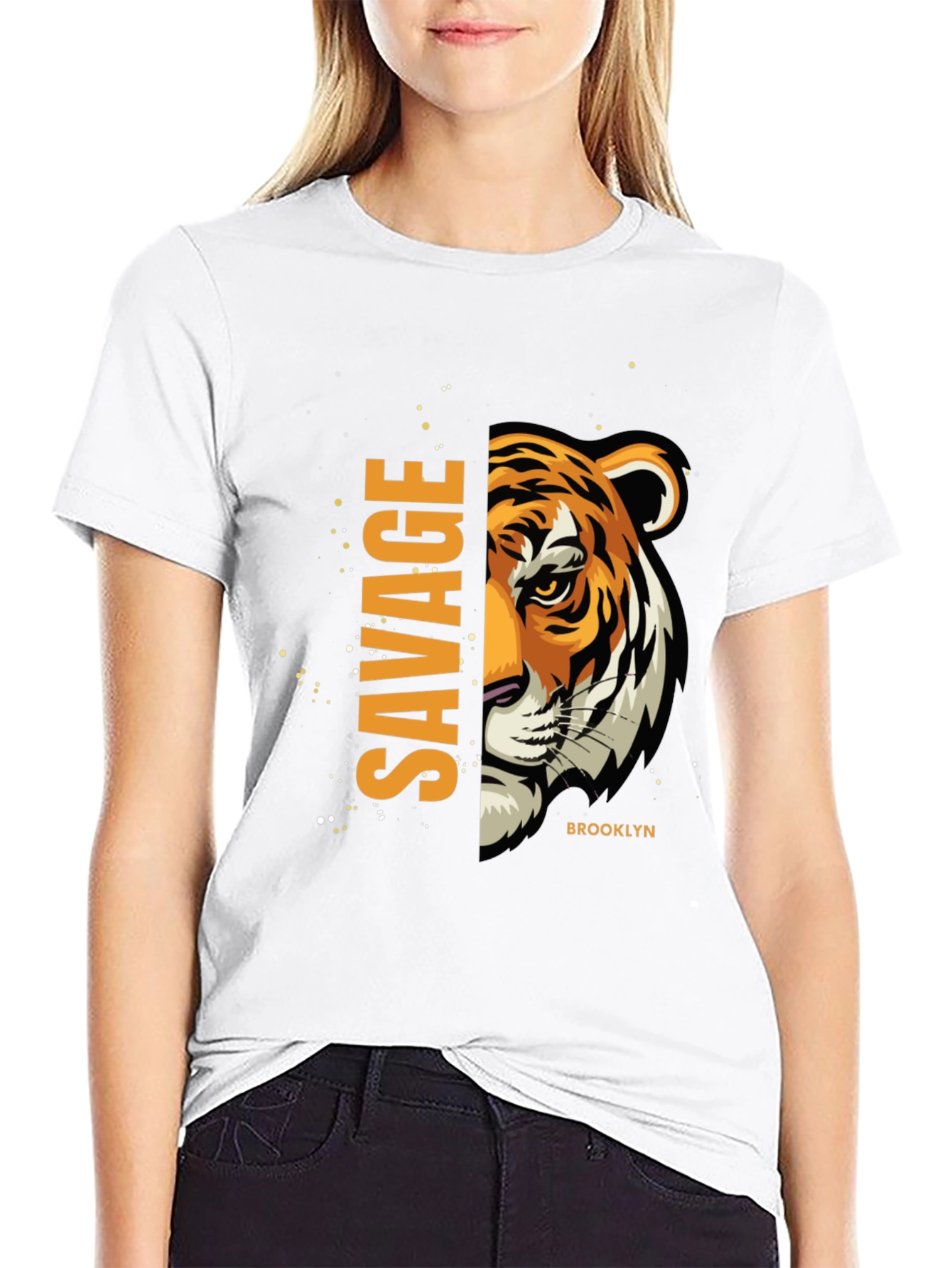 Savage Brooklyn Tiger Graphic T-Shirt