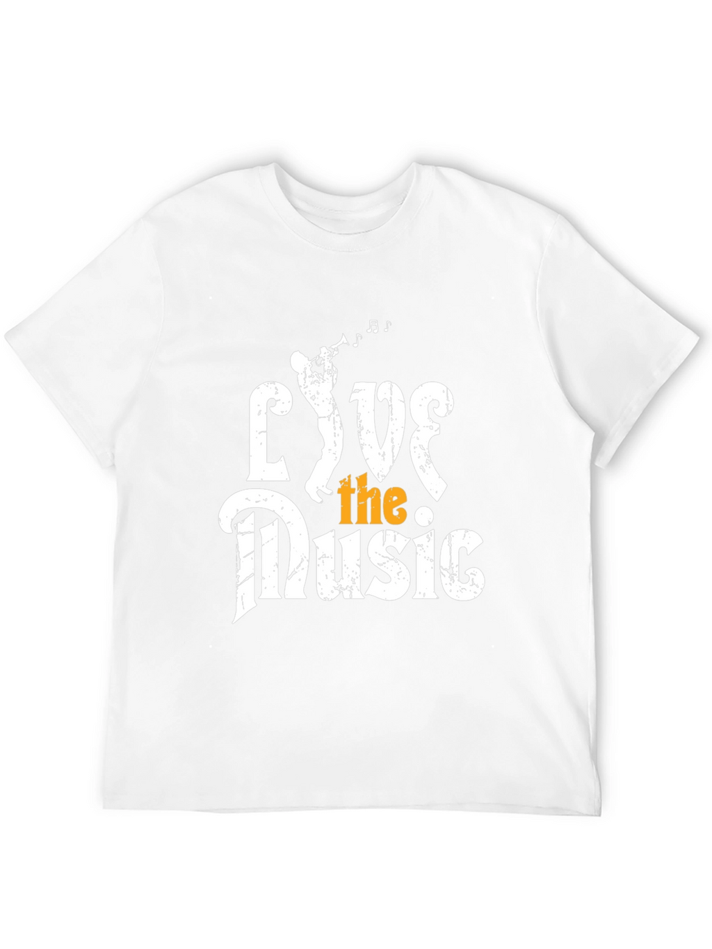 Live the Music Graphic Tee - Black Cotton T-Shirt