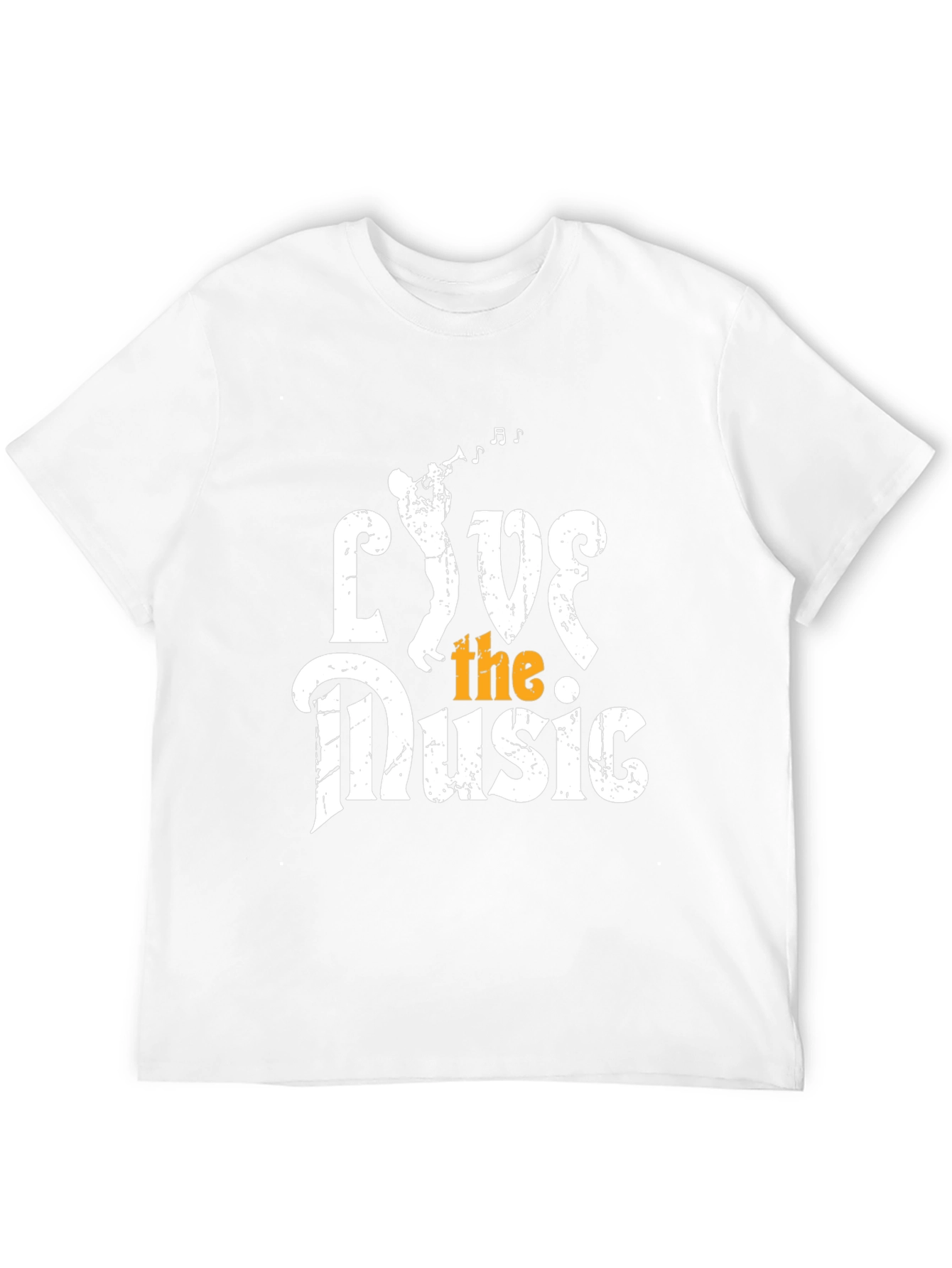 Live the Music Graphic Tee - Black Cotton T-Shirt