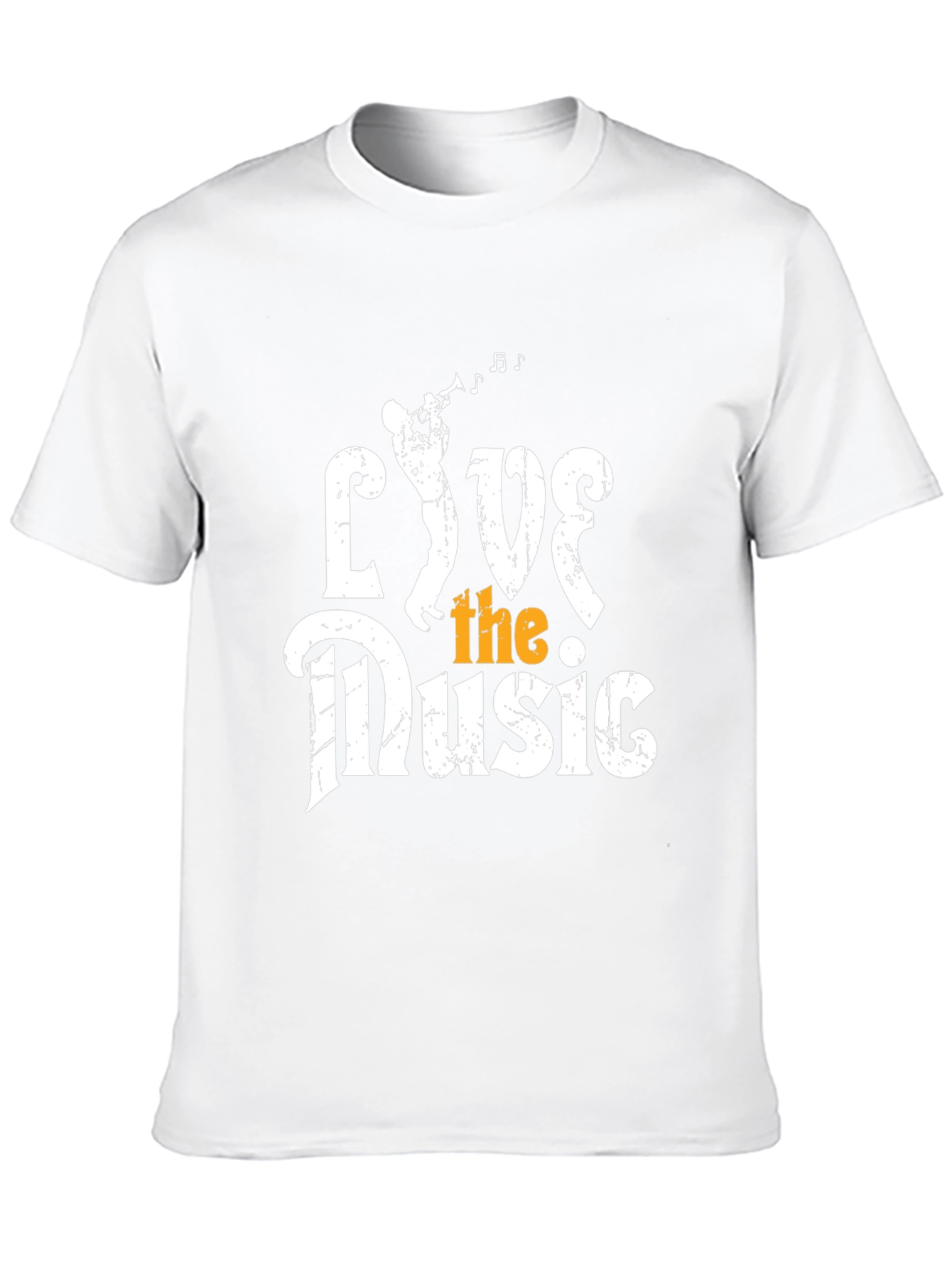 Live the Music Graphic Tee - Black Cotton T-Shirt