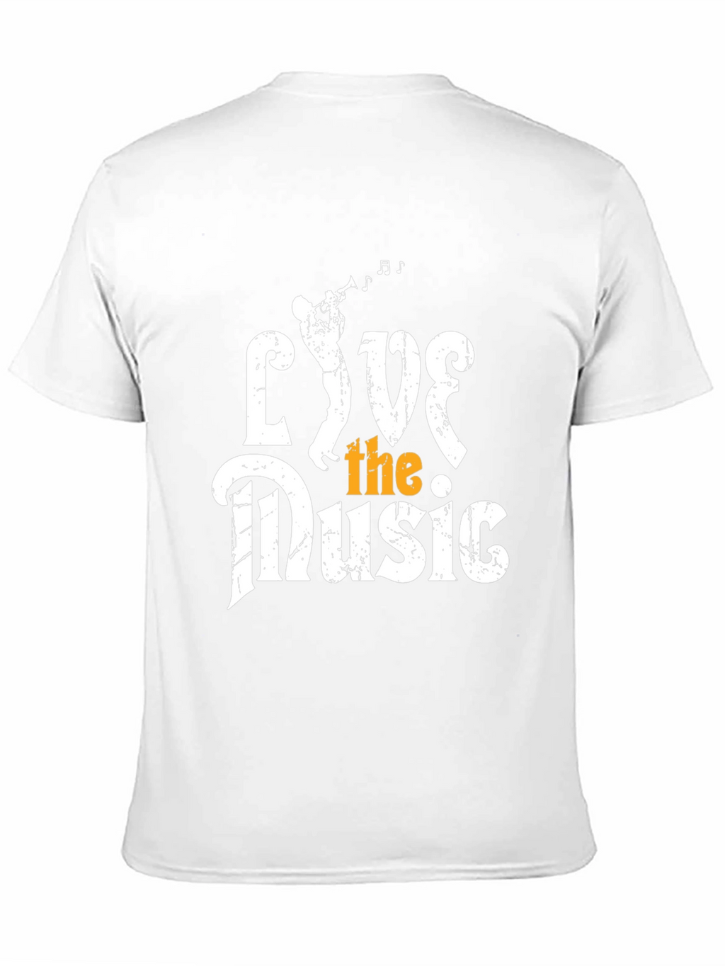 Live the Music Graphic Tee - Black Cotton T-Shirt